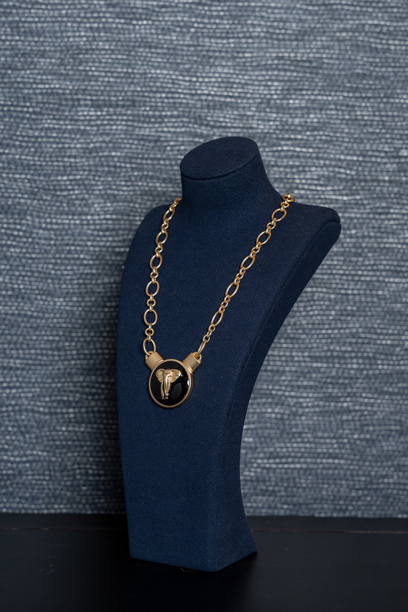 Elephant Strength Medallion Necklace