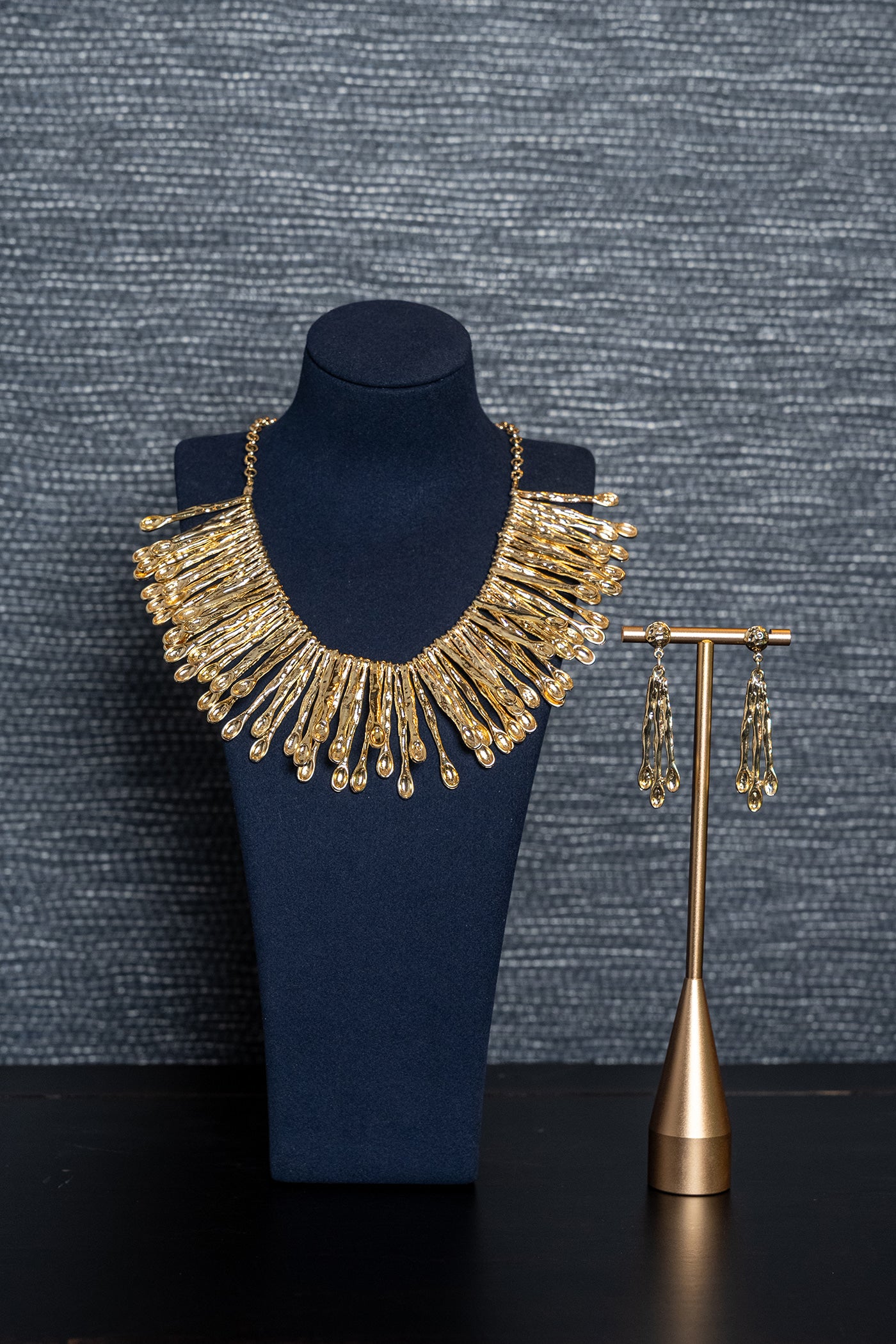 Golden Horizon Statement Necklace