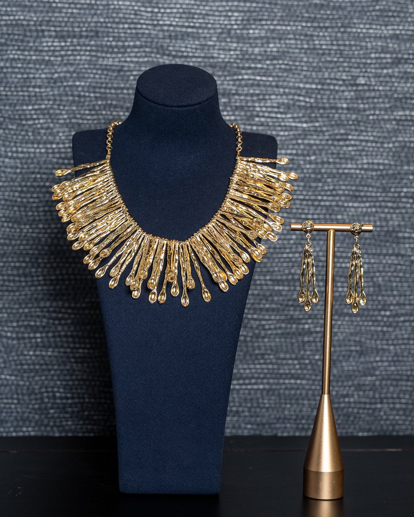 Golden Horizon Drop Earrings