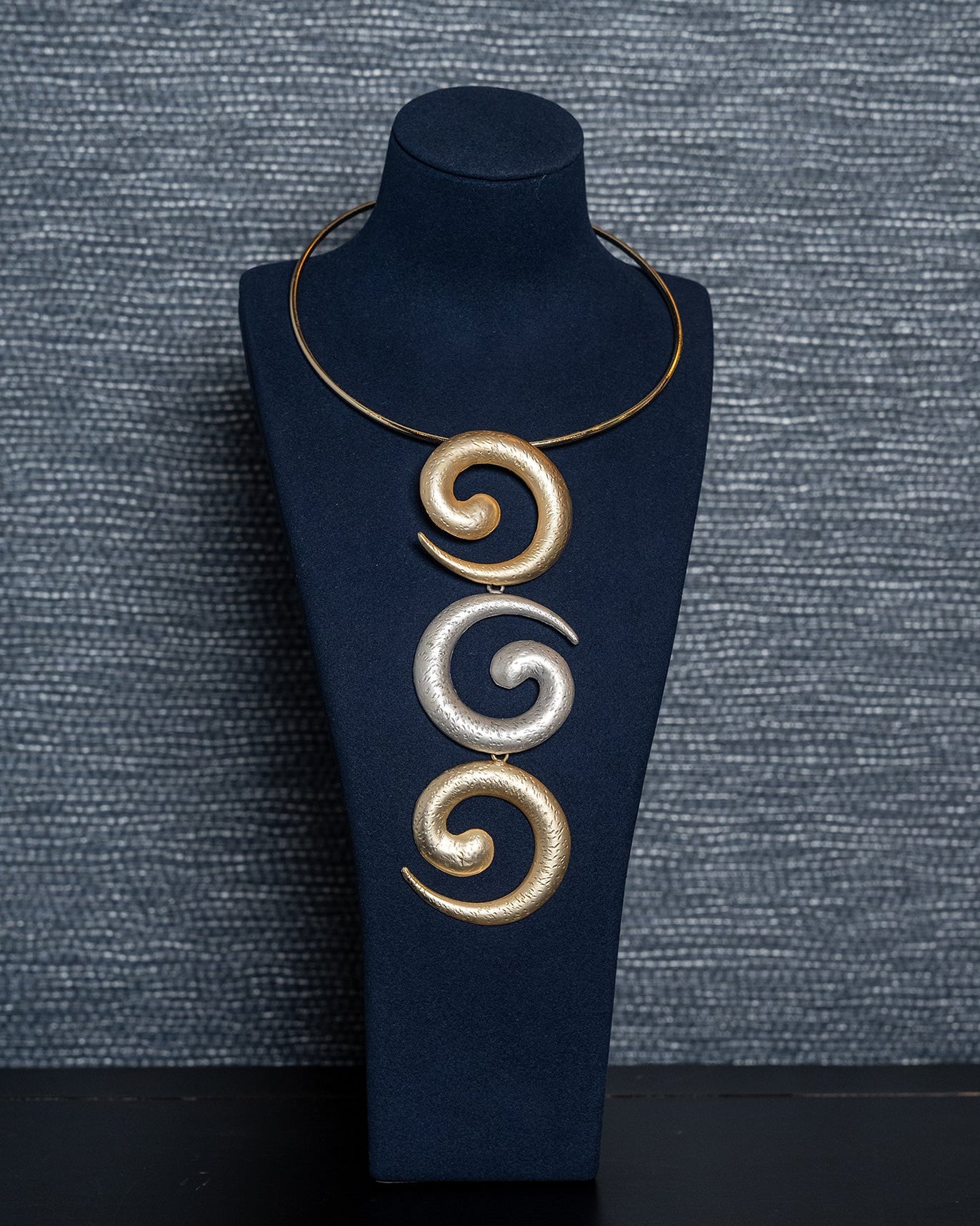 Eternal Spiral Statement Necklace