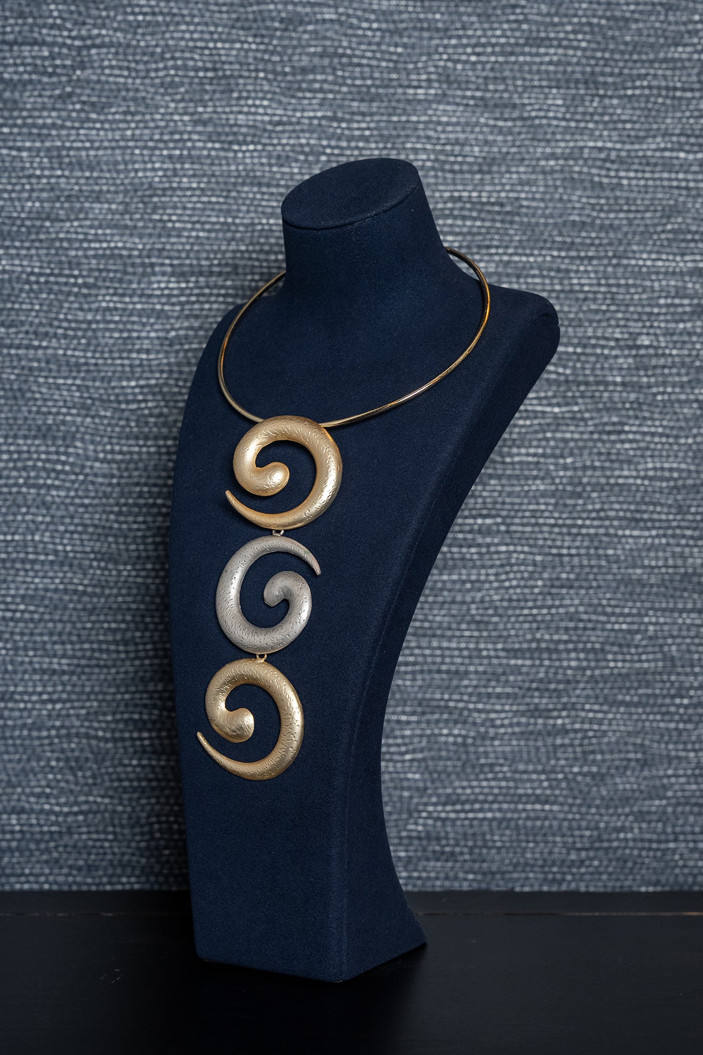 Eternal Spiral Statement Necklace