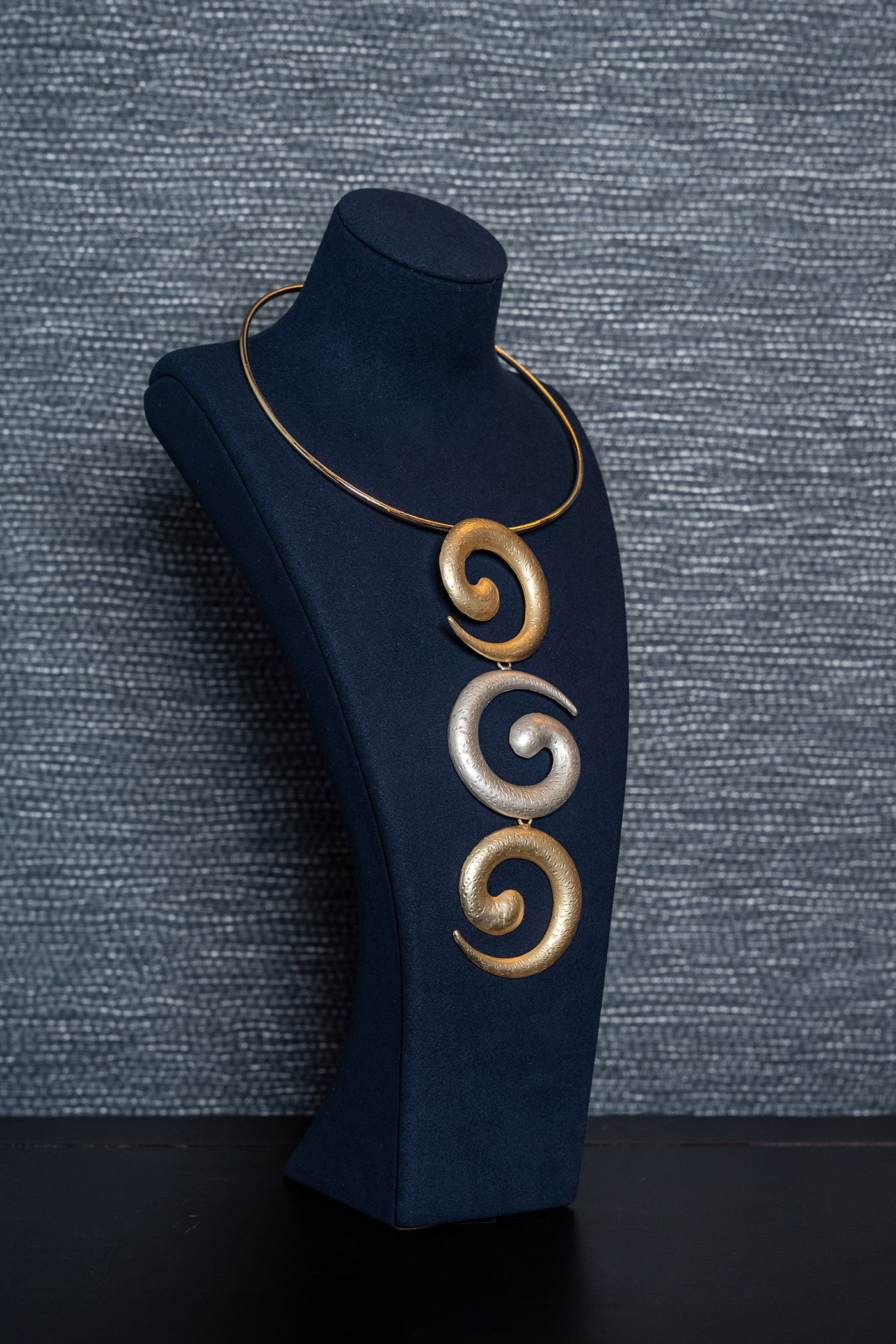 Eternal Spiral Statement Necklace
