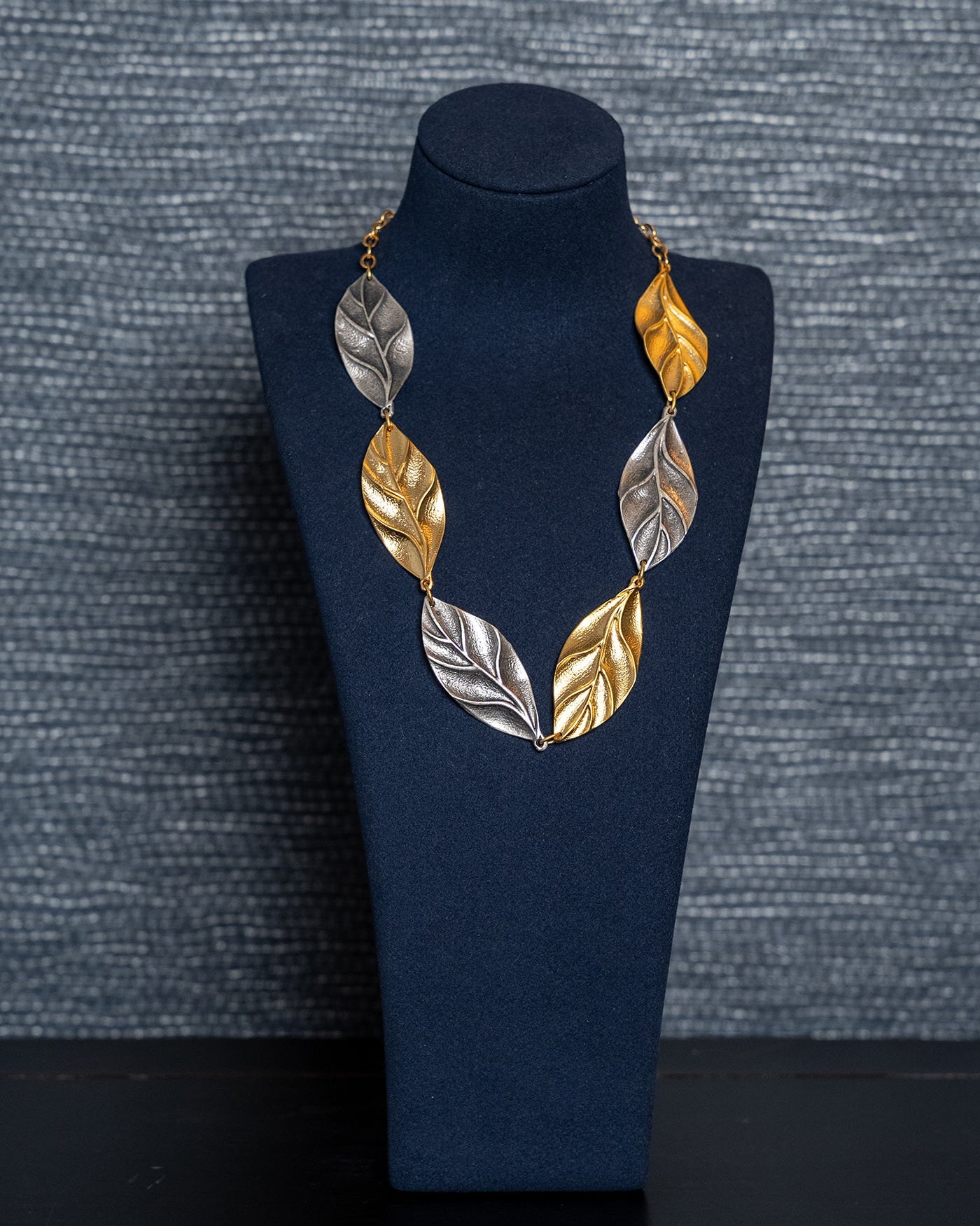 Golden Grove Leaf Necklace