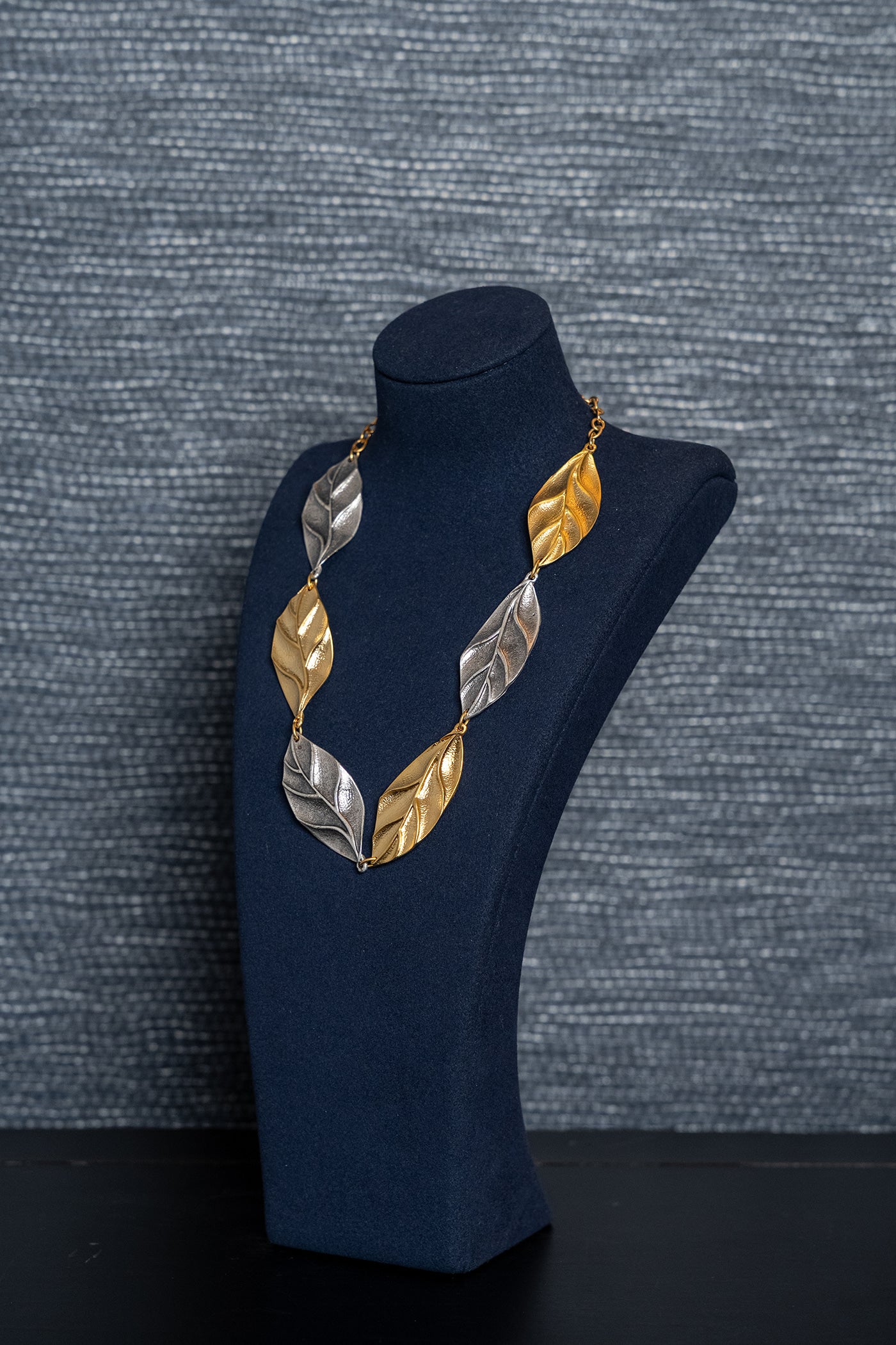 Golden Grove Leaf Necklace