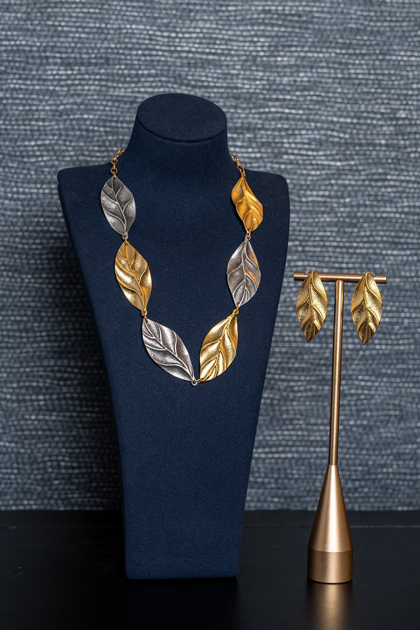 Golden Grove Leaf Necklace