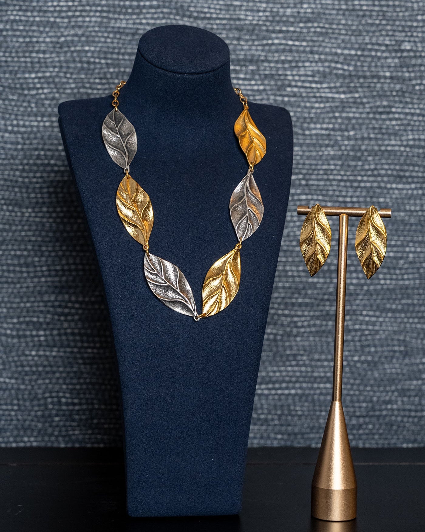 Golden Grove Leaf Earrings