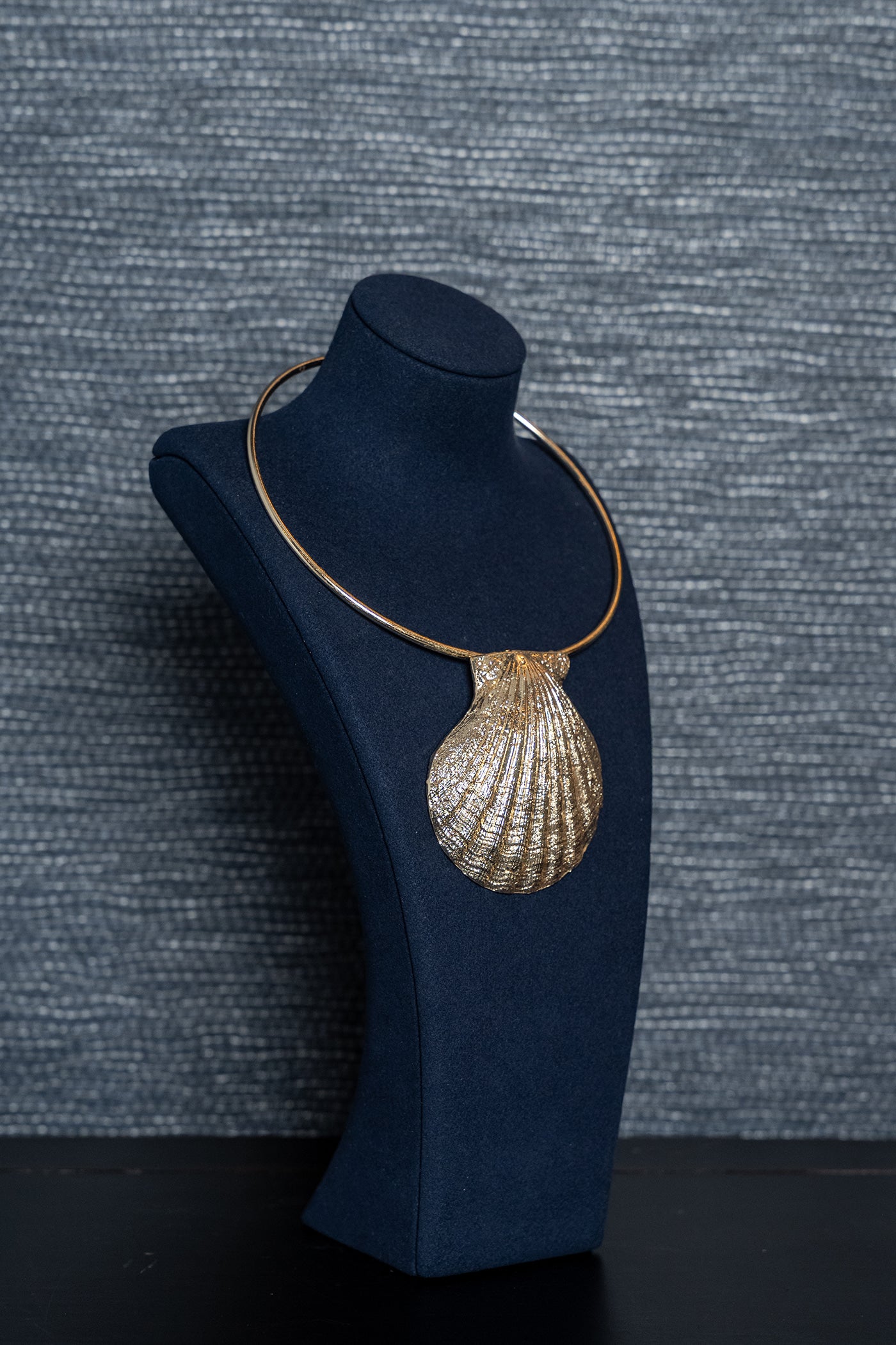 Golden Shell Statement Necklace