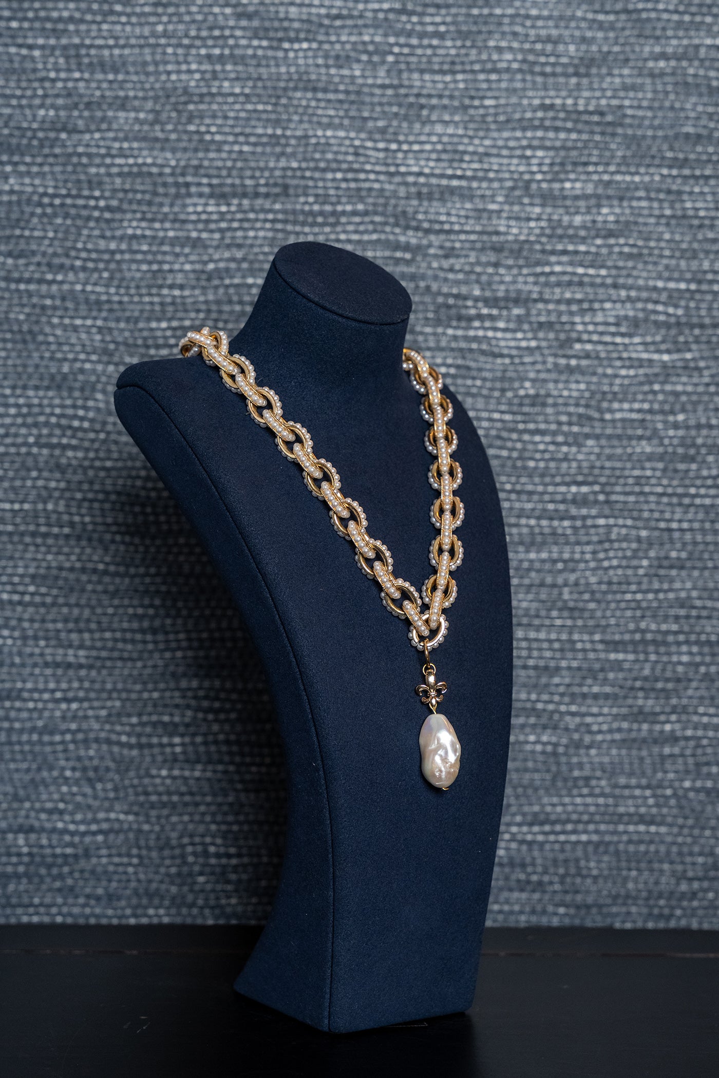 Heirloom Baroque Pearl Chain Necklace