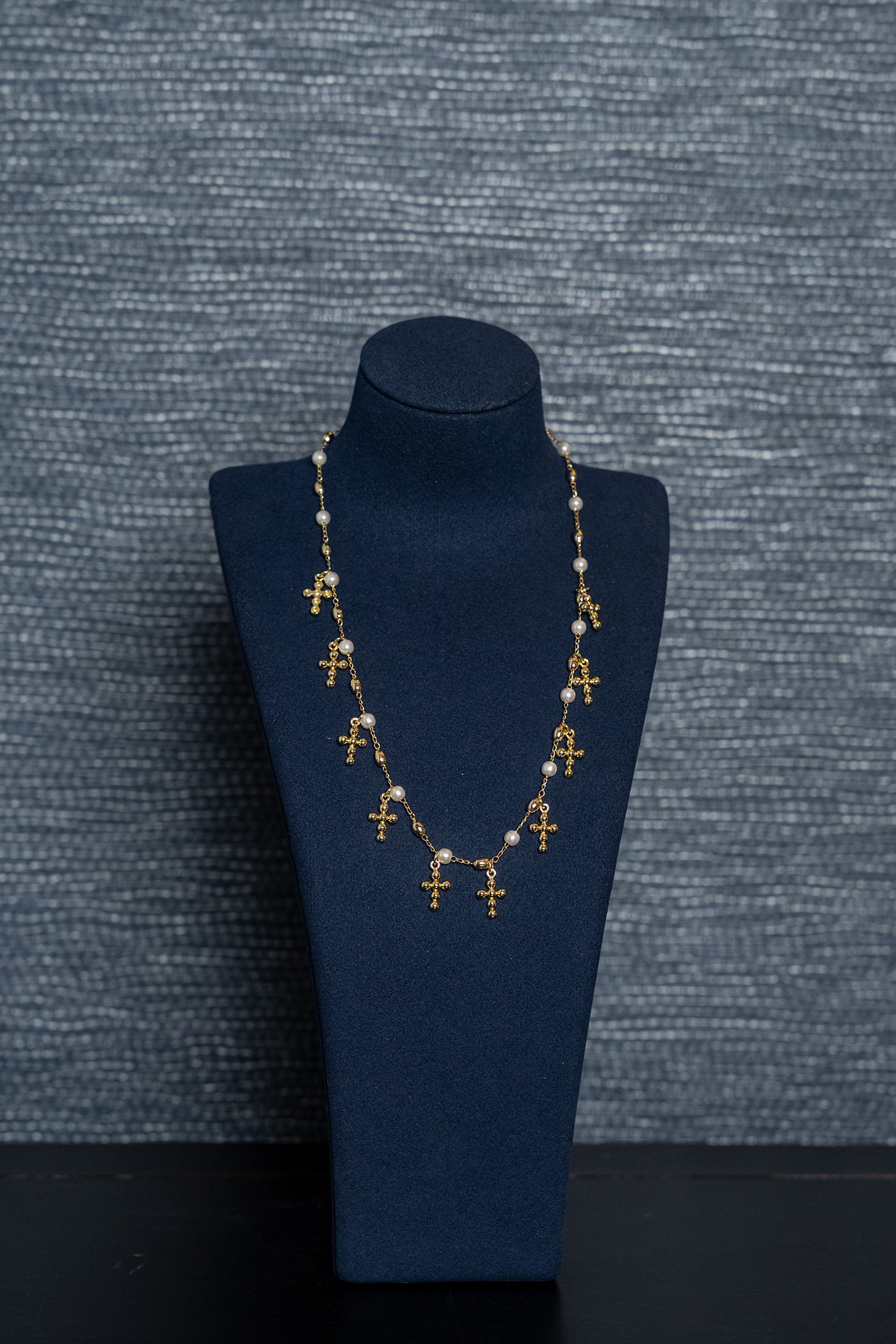 Celeste Cross Charm Necklace