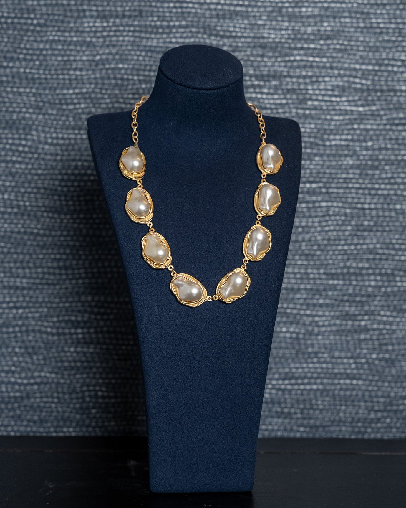 Golden Tides Baroque Pearl Necklac