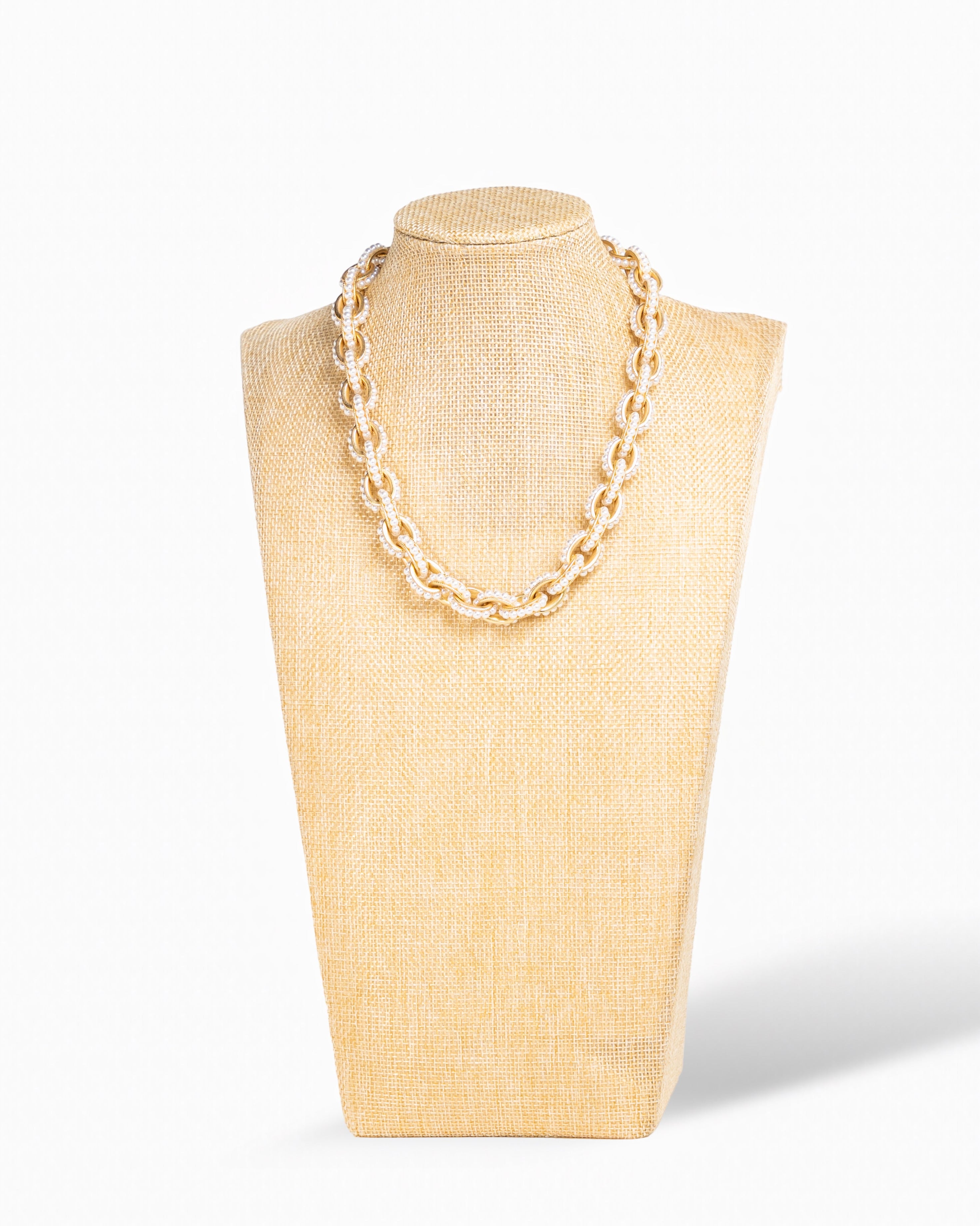 Twisted Pearl Elegance Necklace- Silver or Gold