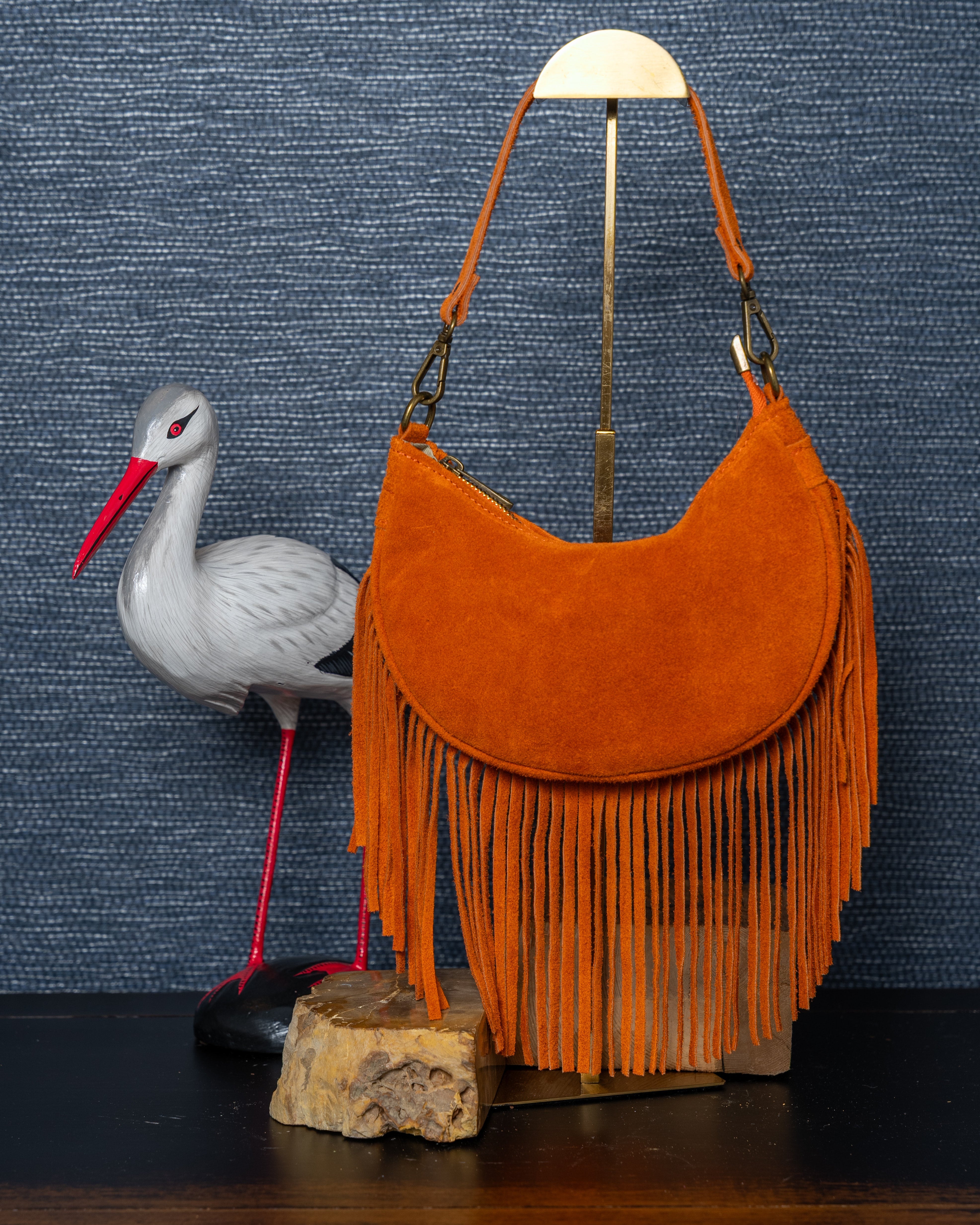Suede Fringe Shoulder Bag – 3 Colors