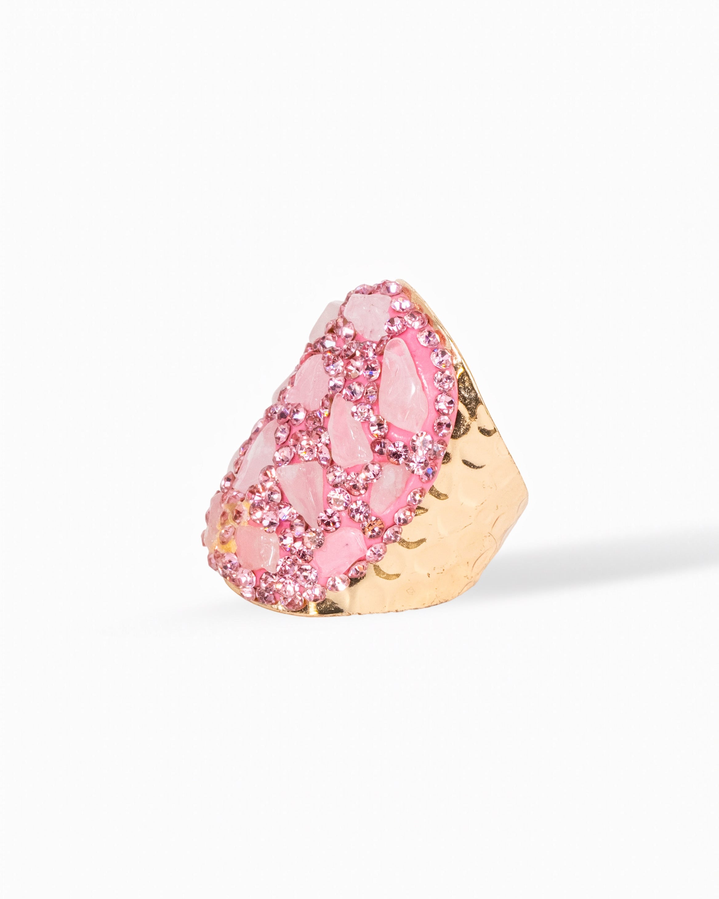 Luxe Dome Ring- Agate, Multistone, Rose Quartz