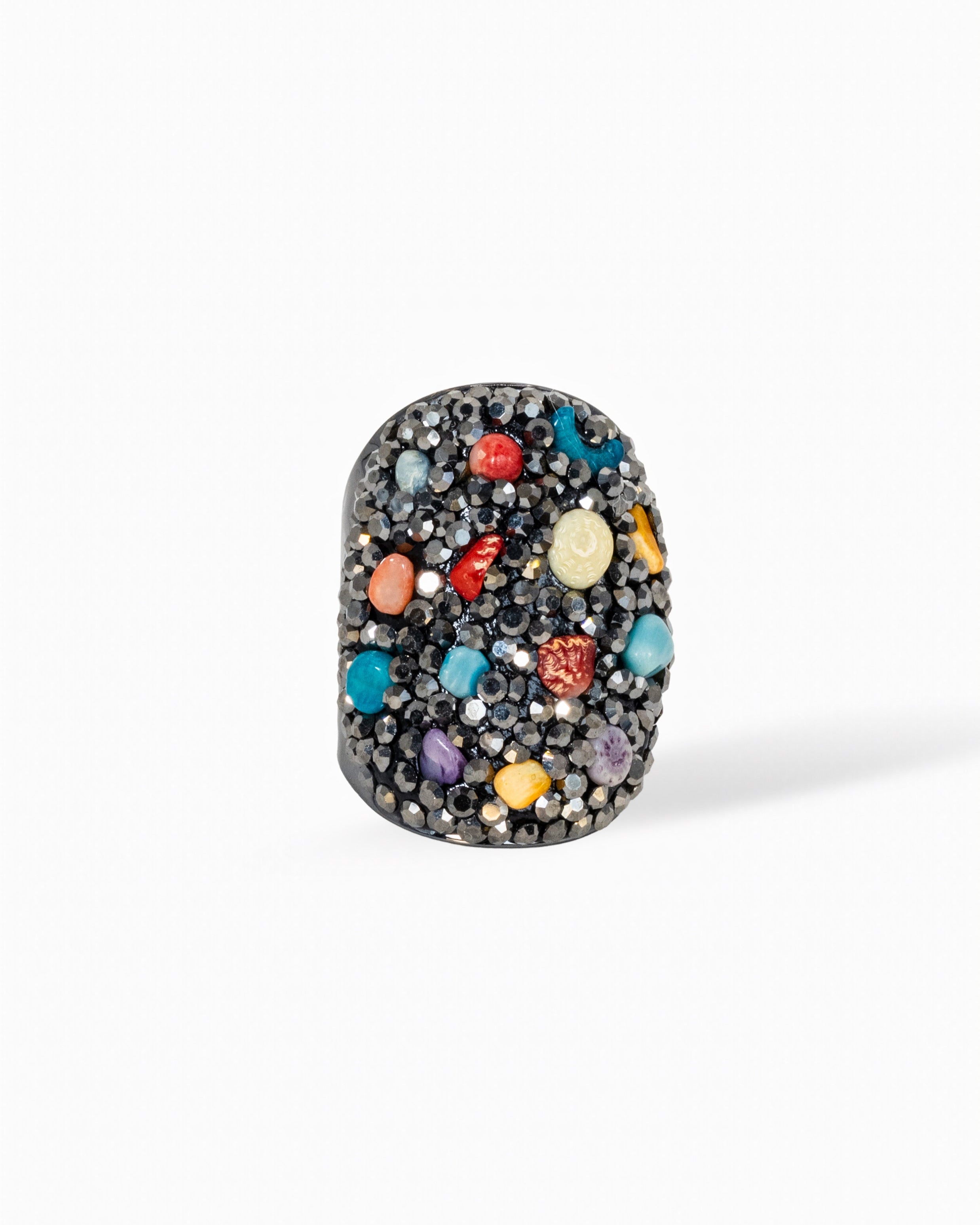 Luxe Dome Ring- Agate, Multistone, Rose Quartz
