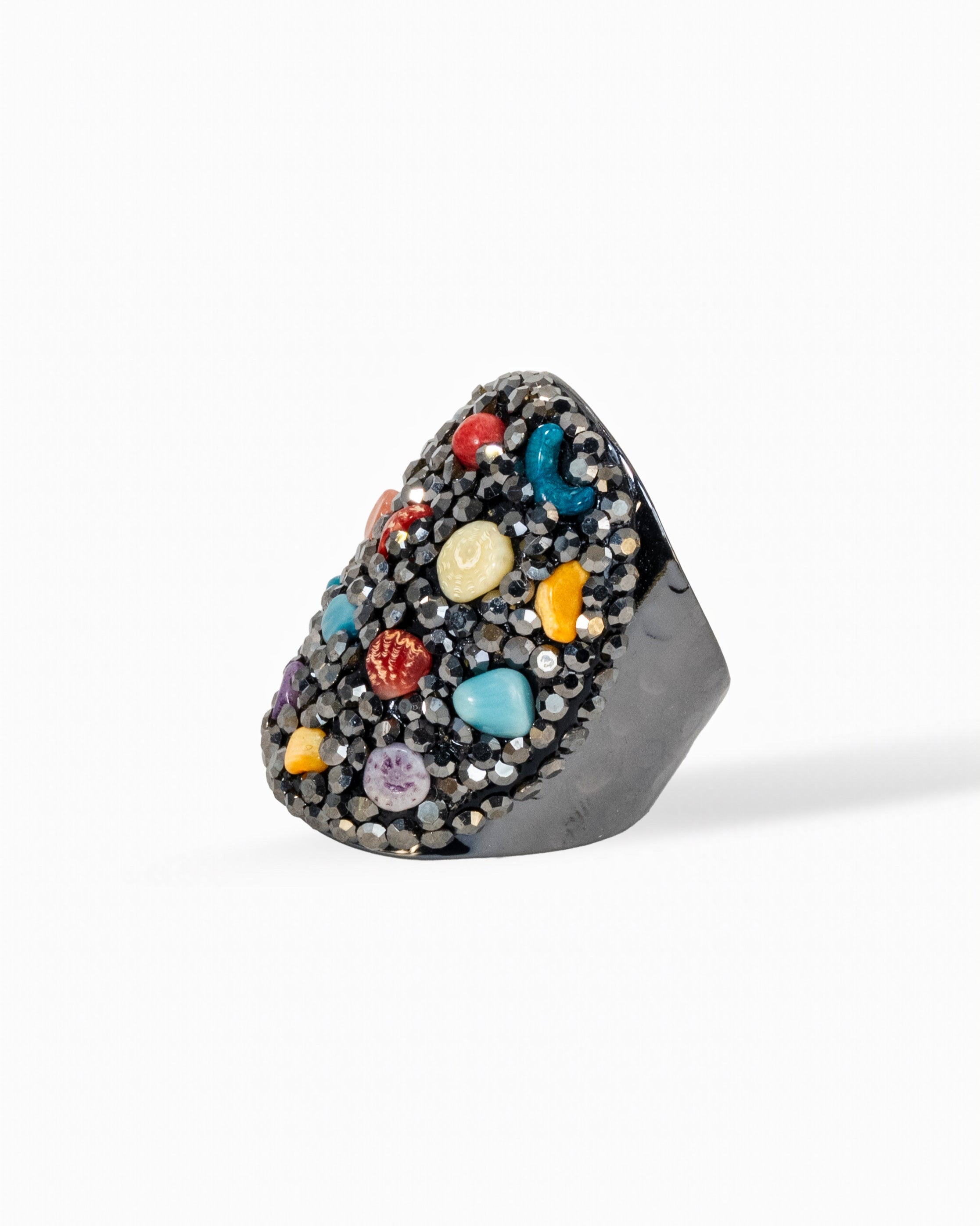 Luxe Dome Ring- Agate, Multistone, Rose Quartz