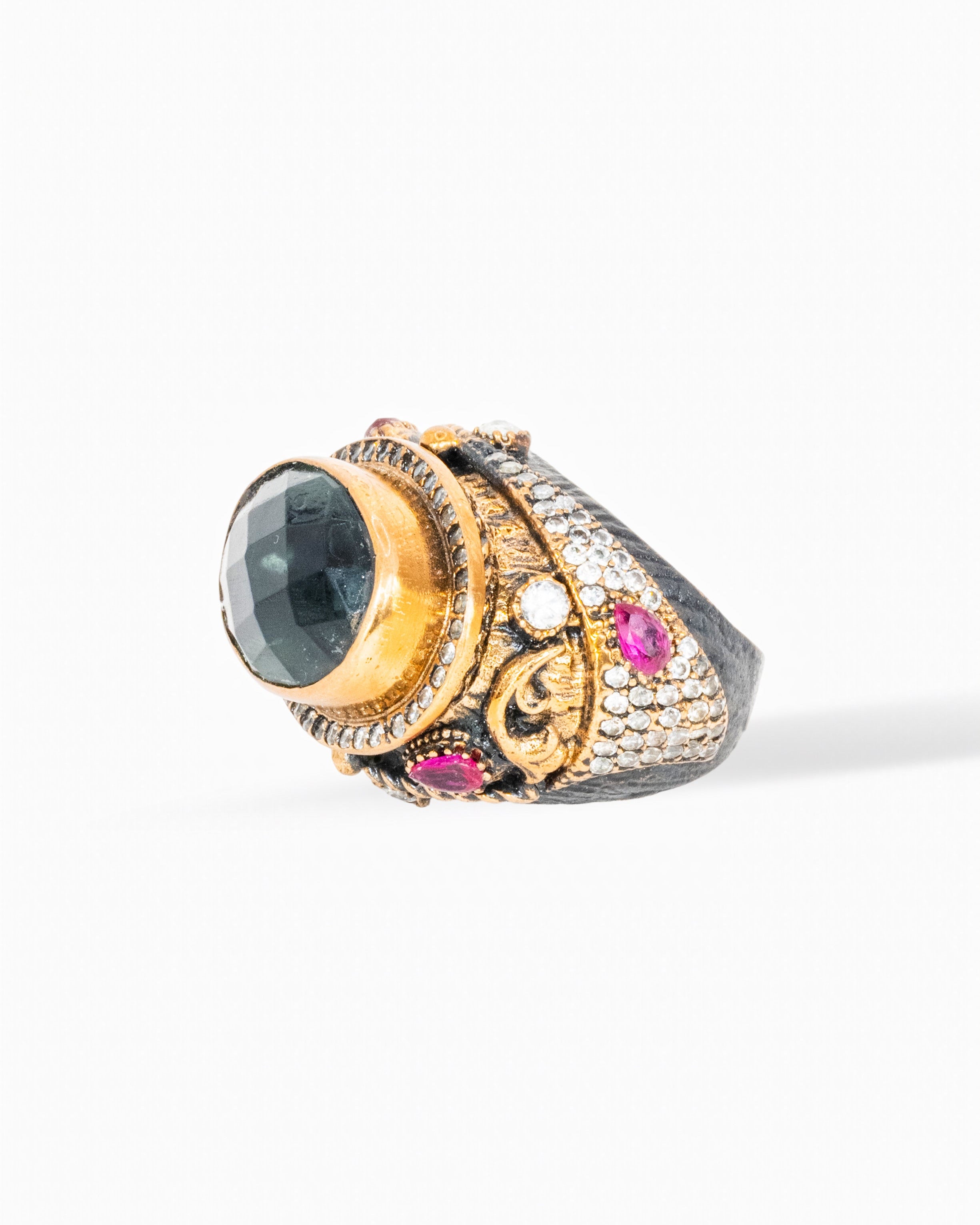 Empress Oval Labradorite Cocktail Ring