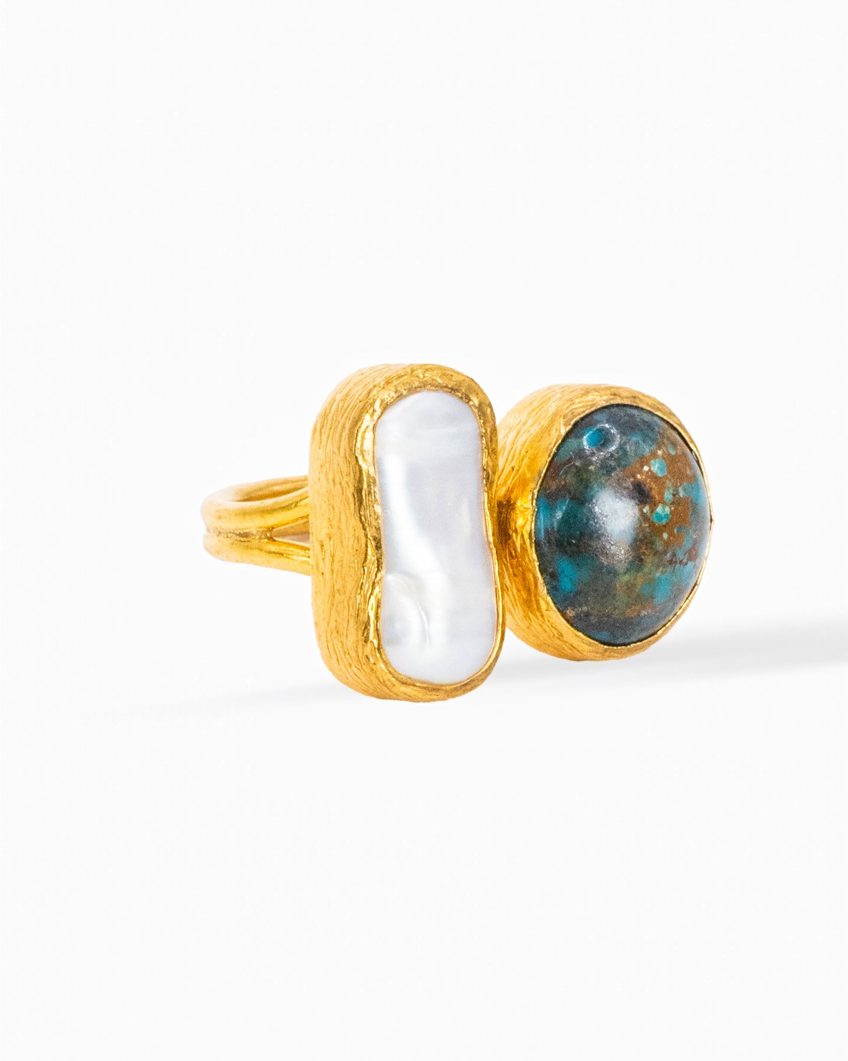 Turquoise Jasper & Pearl