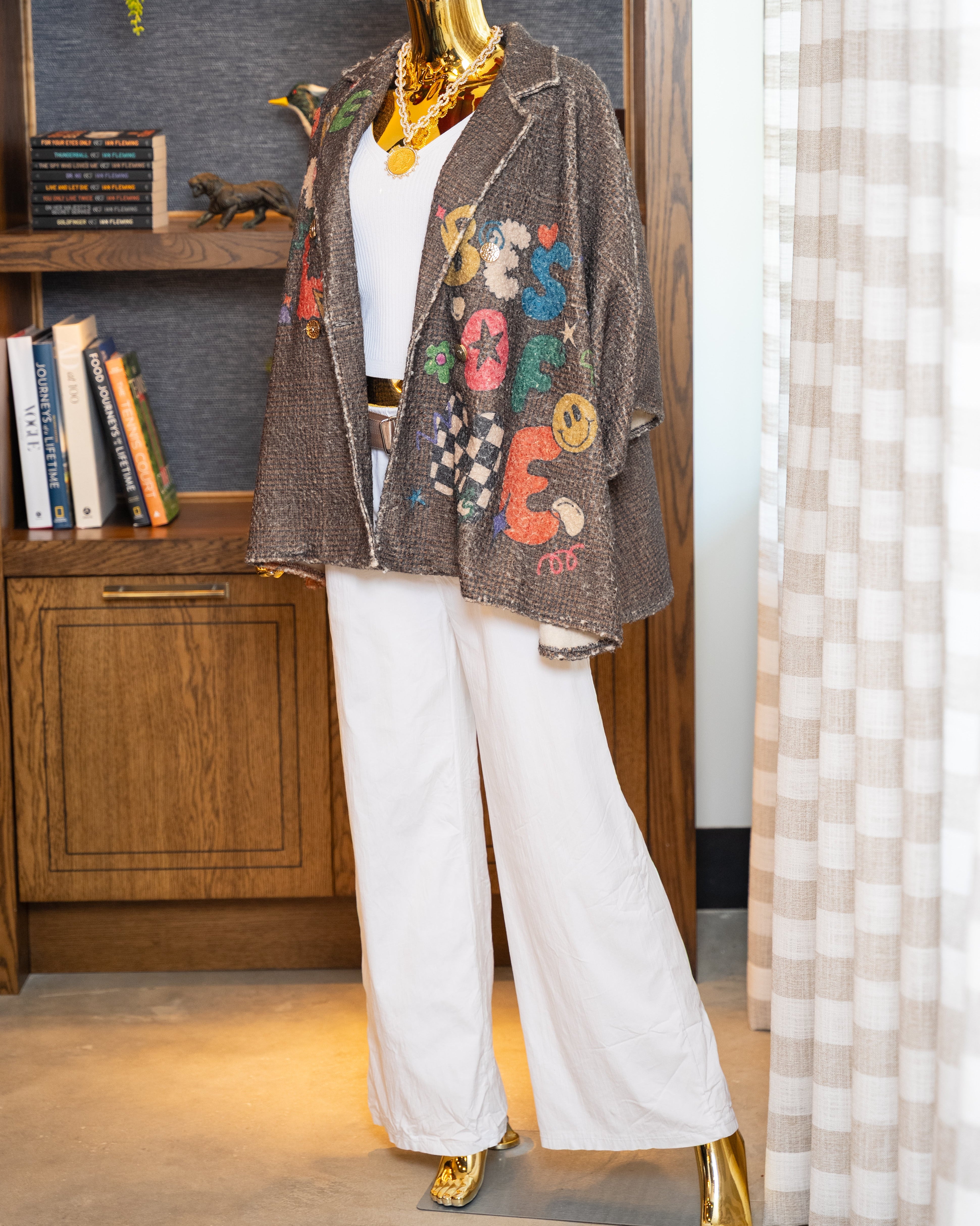 Déjame Graphic Tweed Jacket