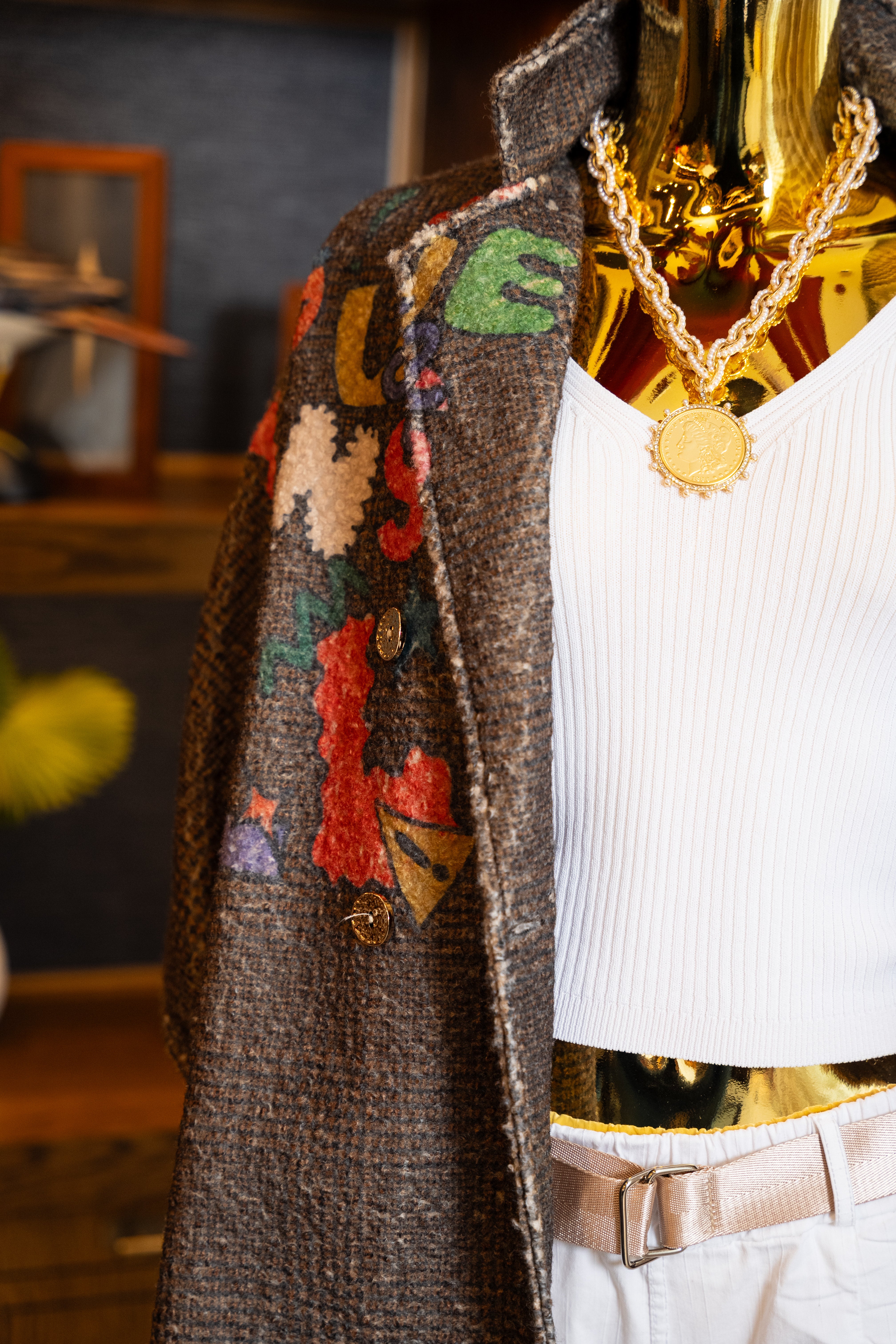 Déjame Graphic Tweed Jacket