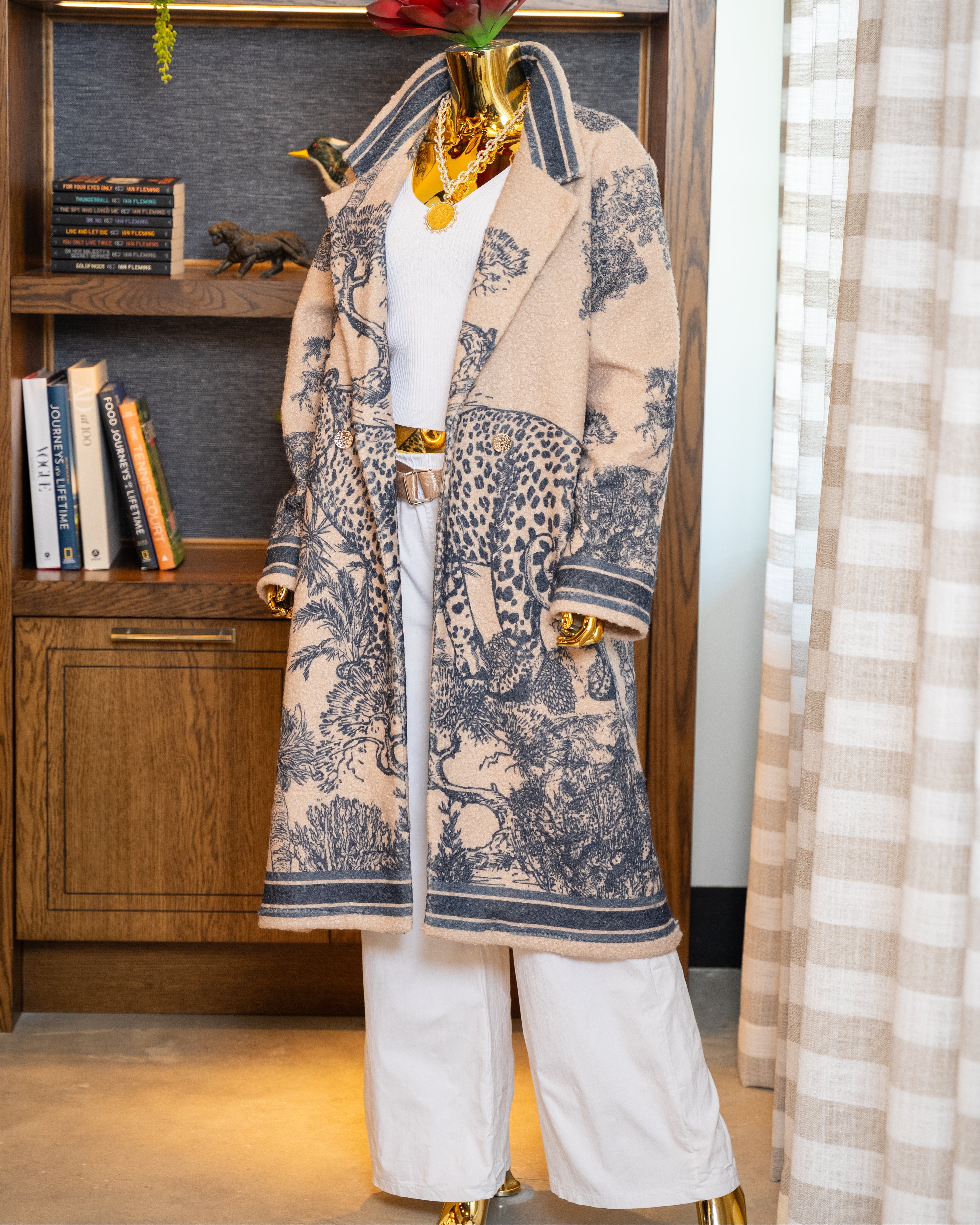 Safari Luxe Jacquard Coat