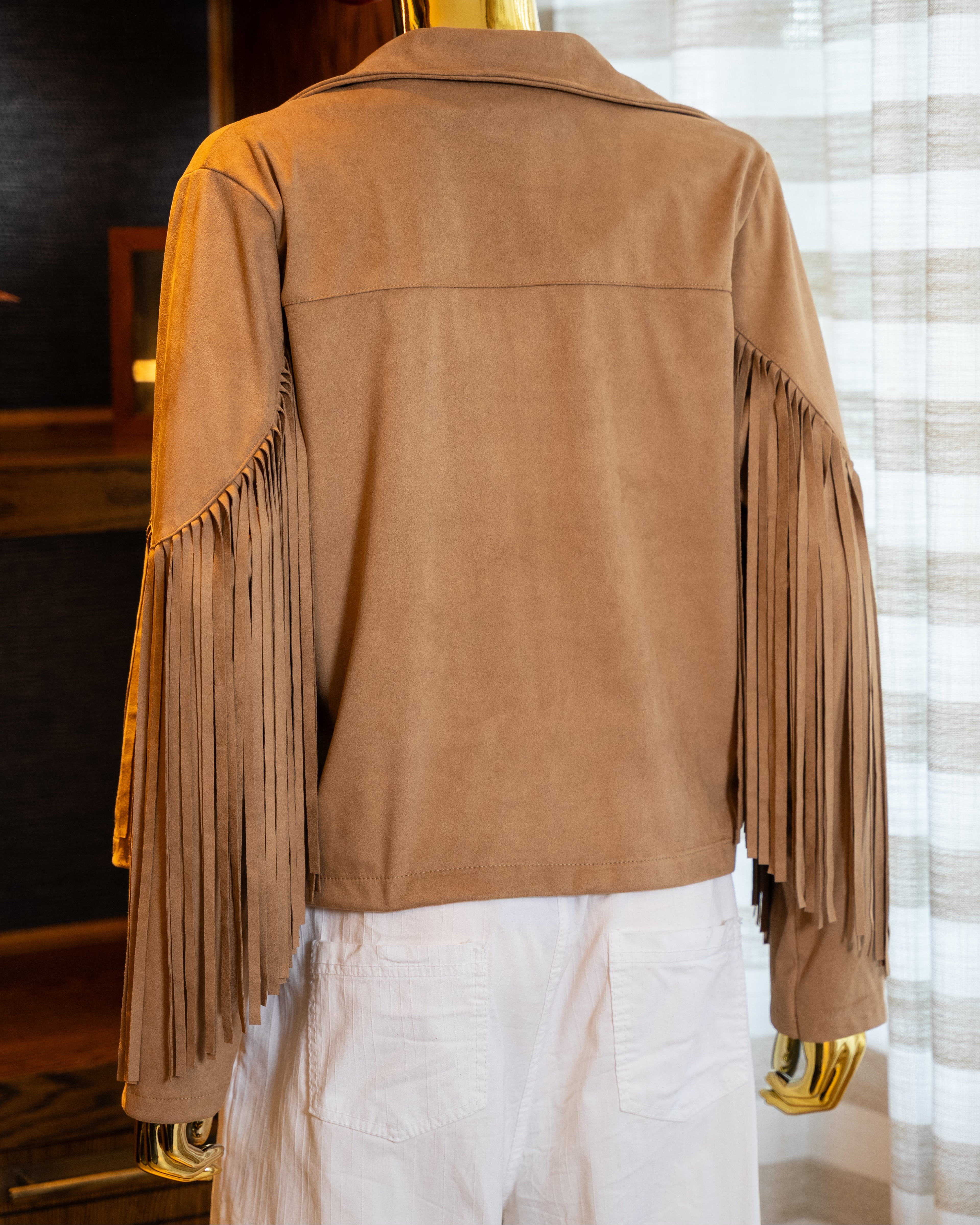 Luxe Fringe Buttery Suede Jacket