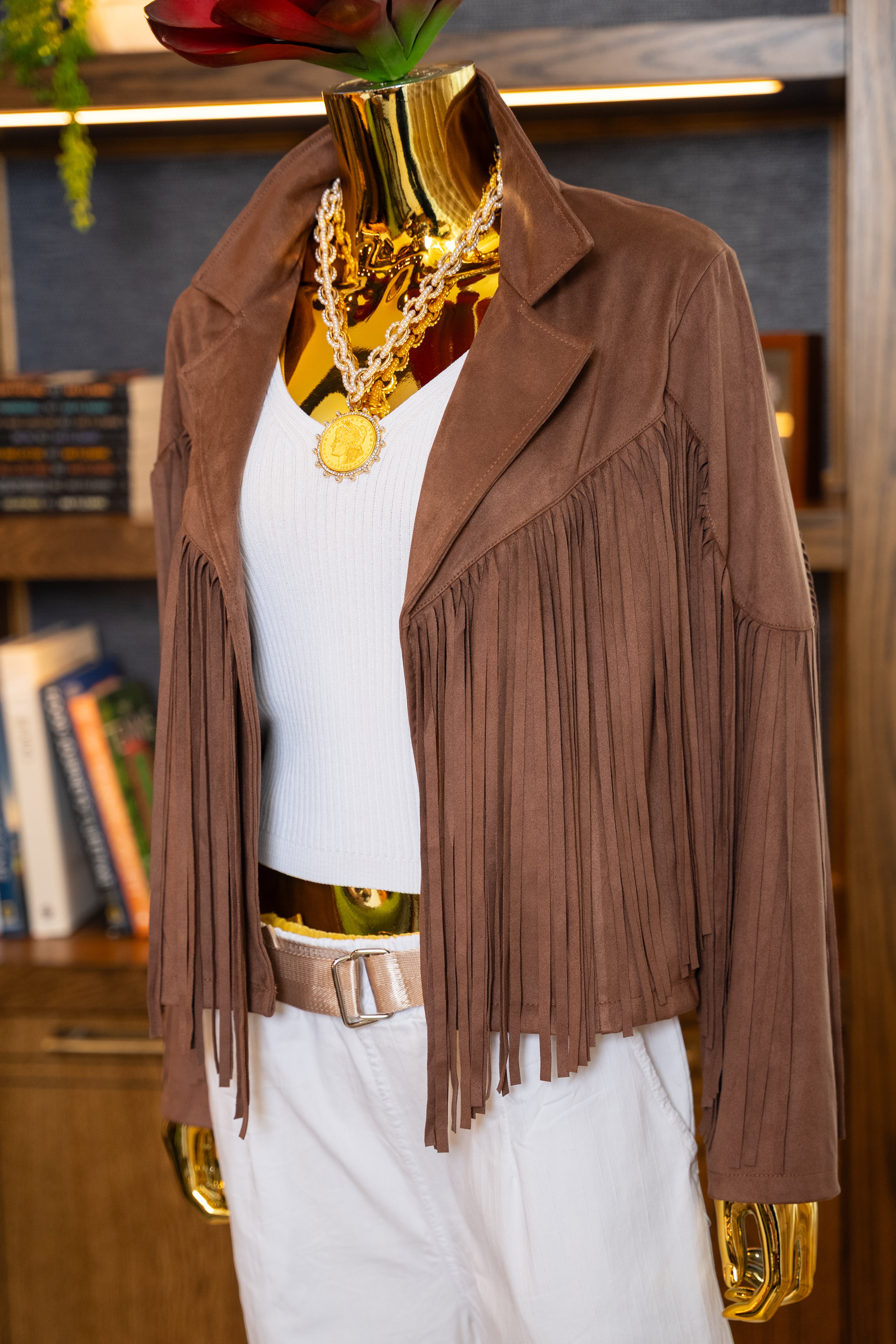 Luxe Fringe Buttery Suede Jacket