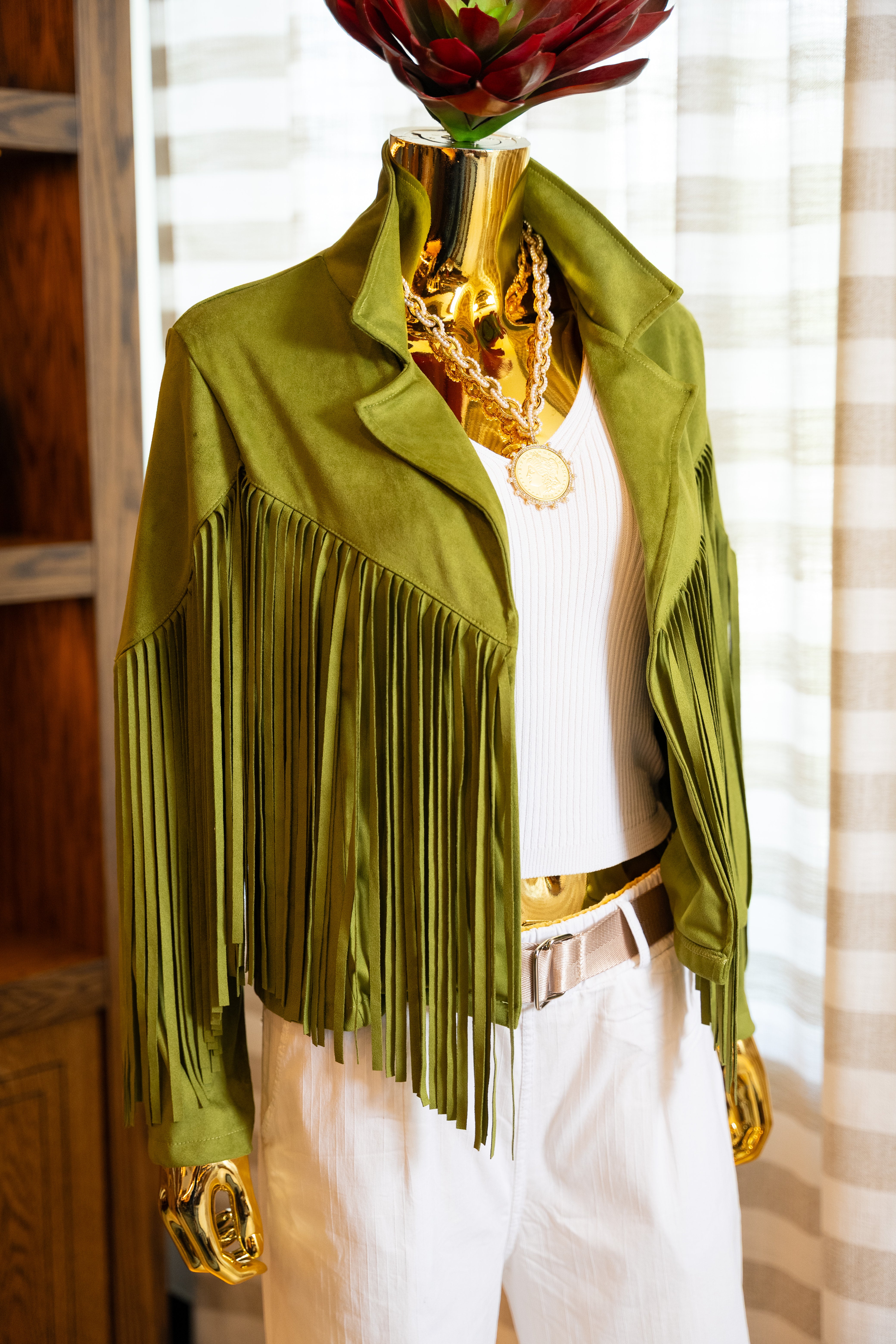 Luxe Fringe Buttery Suede Jacket
