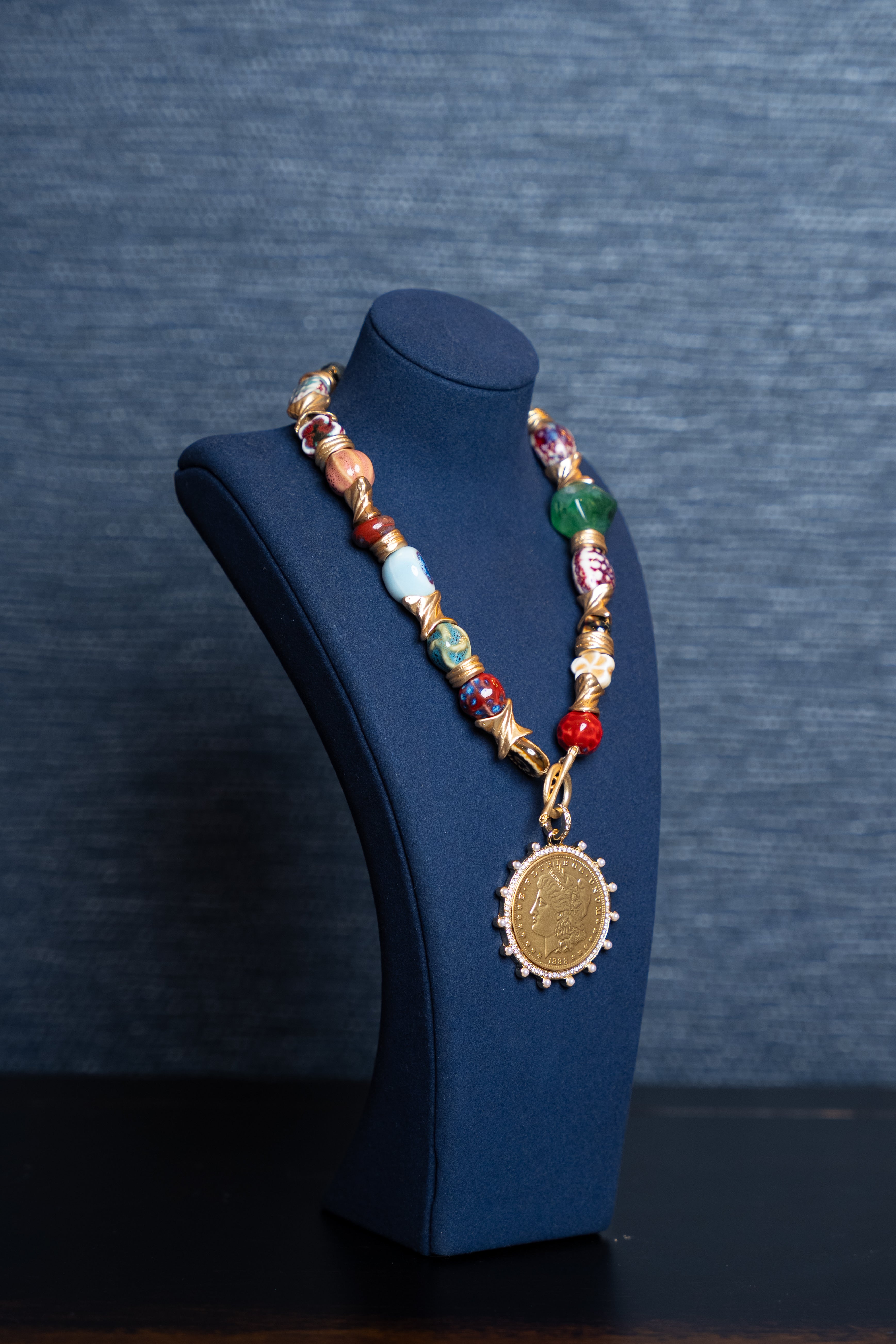 Amalfi Charm Medallion Necklace