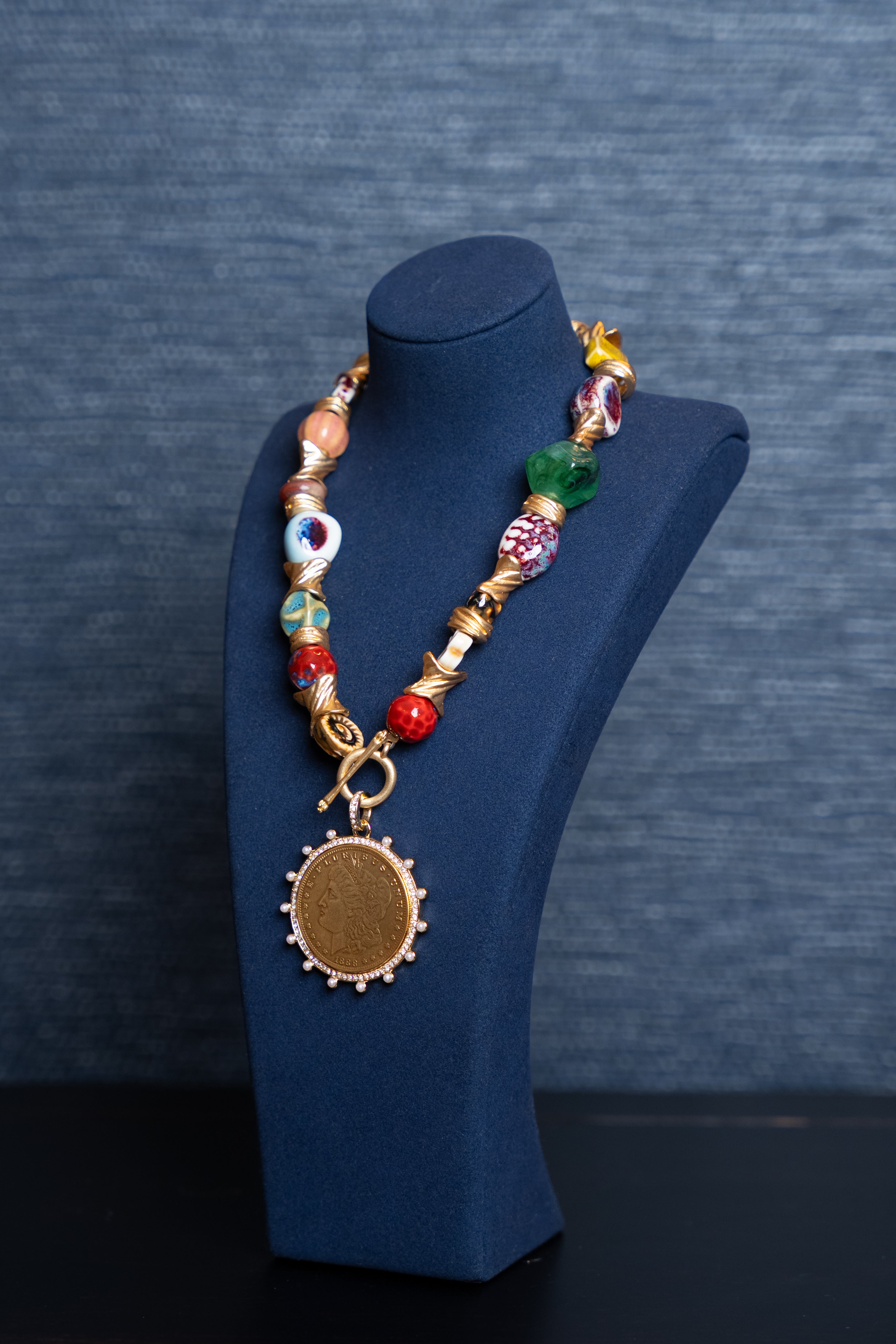 Amalfi Charm Medallion Necklace