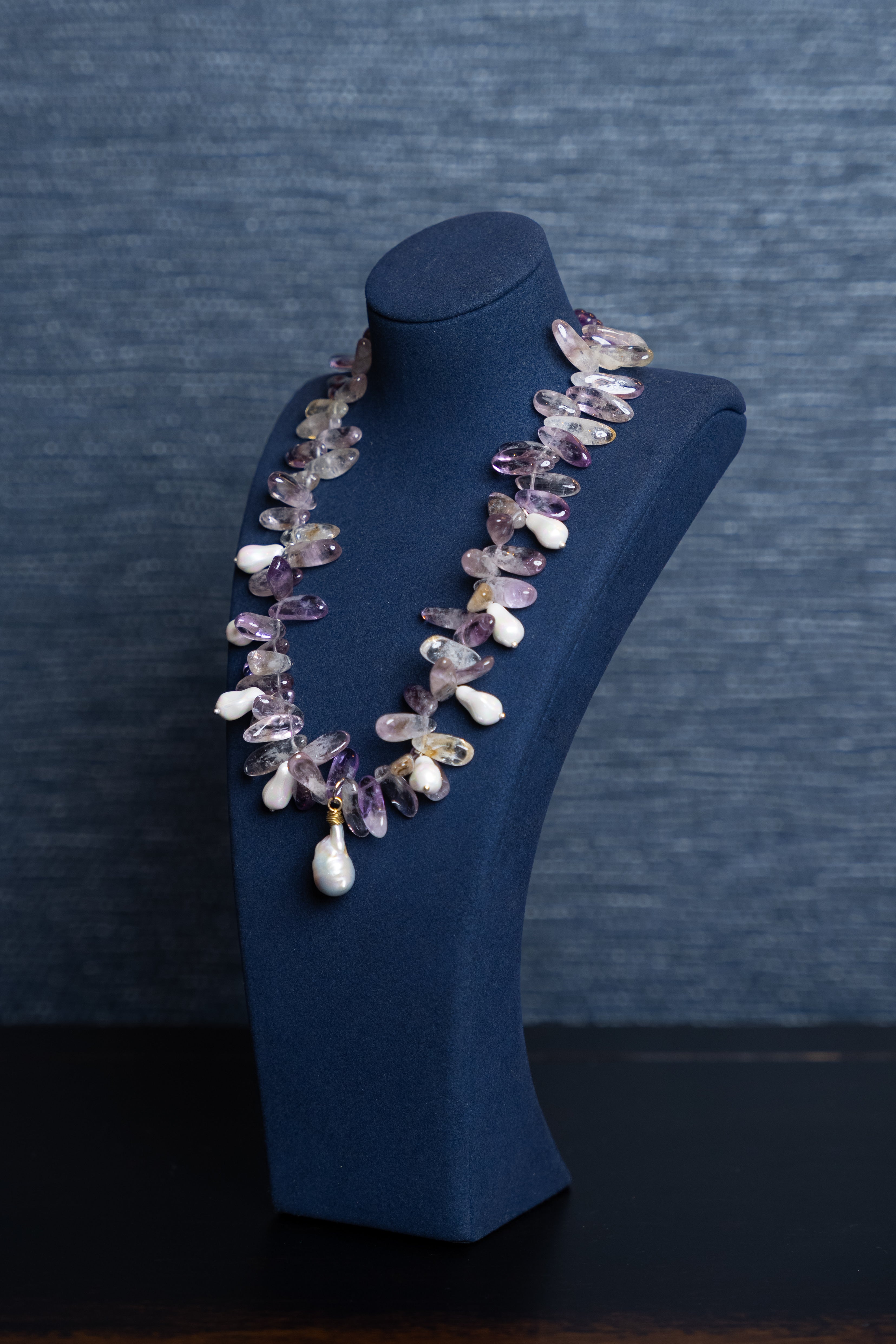 Amethyst Dewdrop Necklace