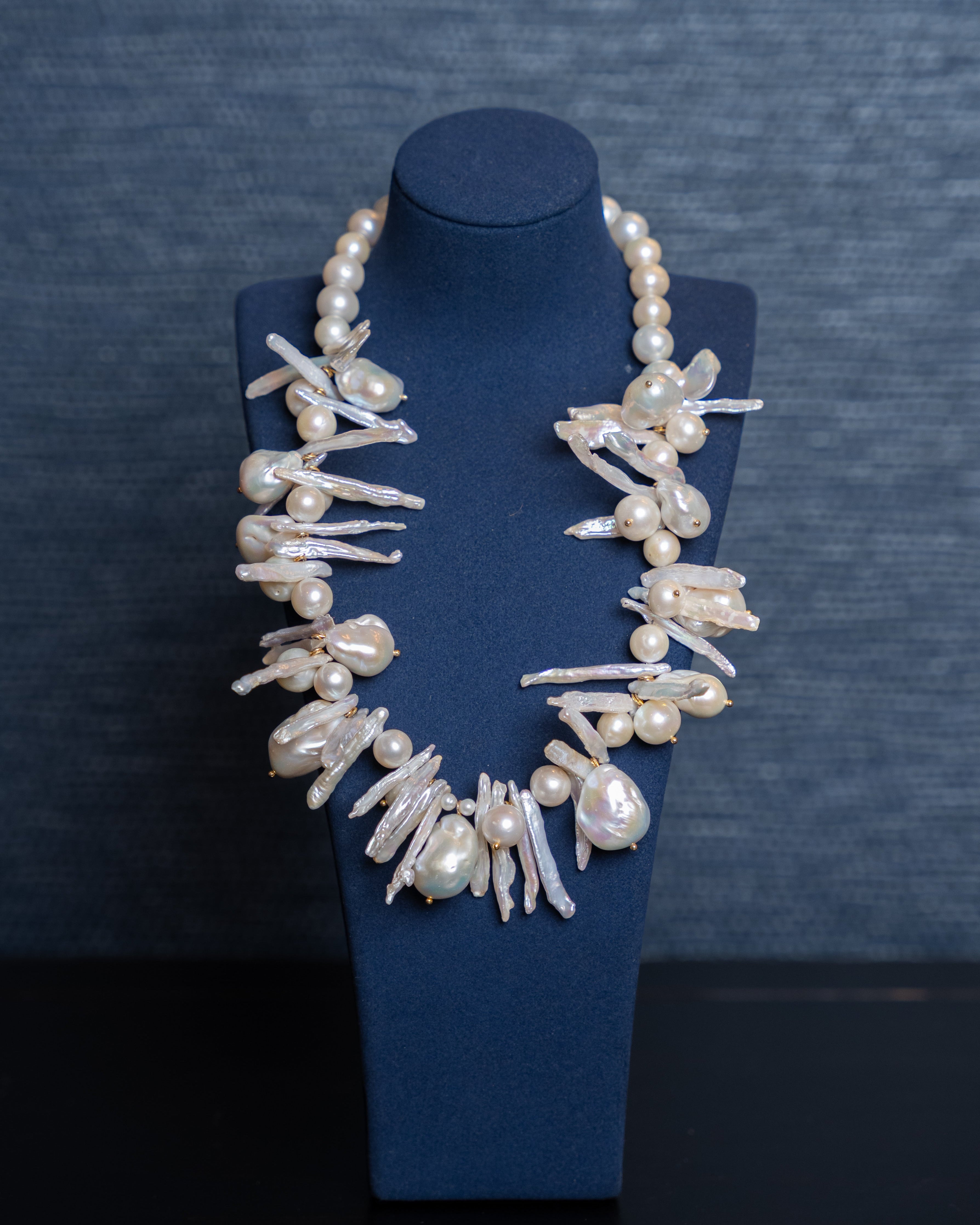 Baroque Pearl Reef Necklace