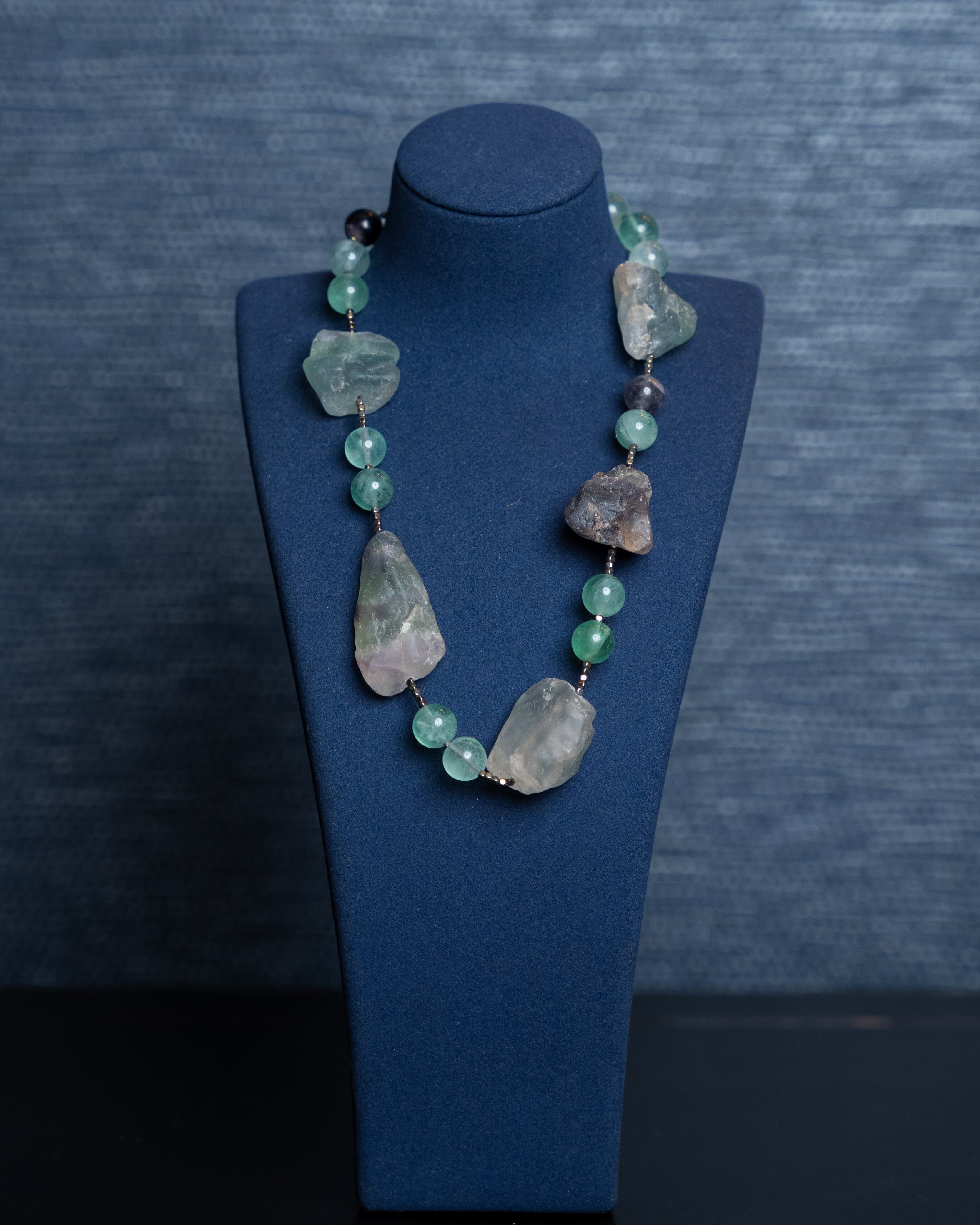 Celadon Raw Stone Necklace