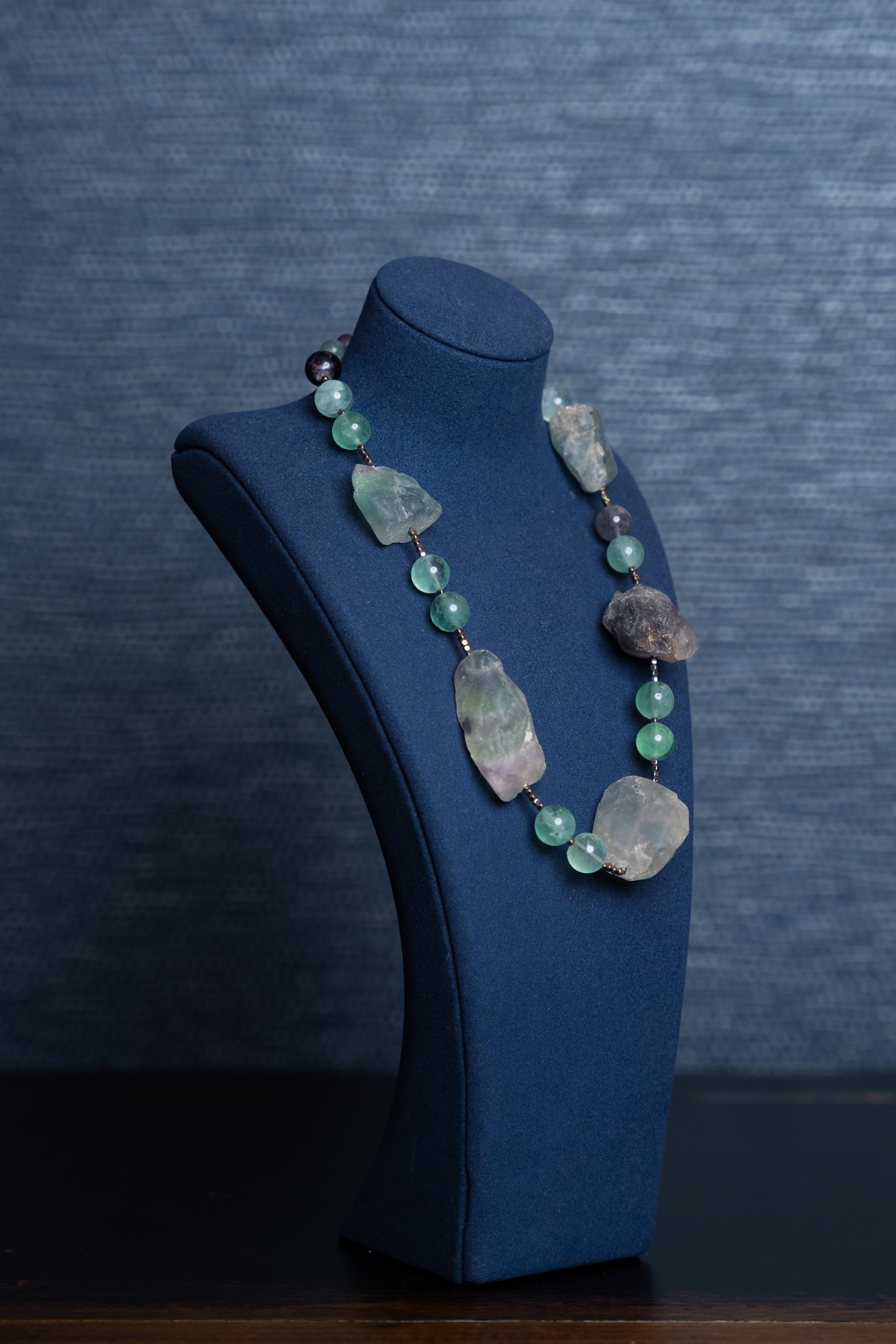 Celadon Raw Stone Necklace