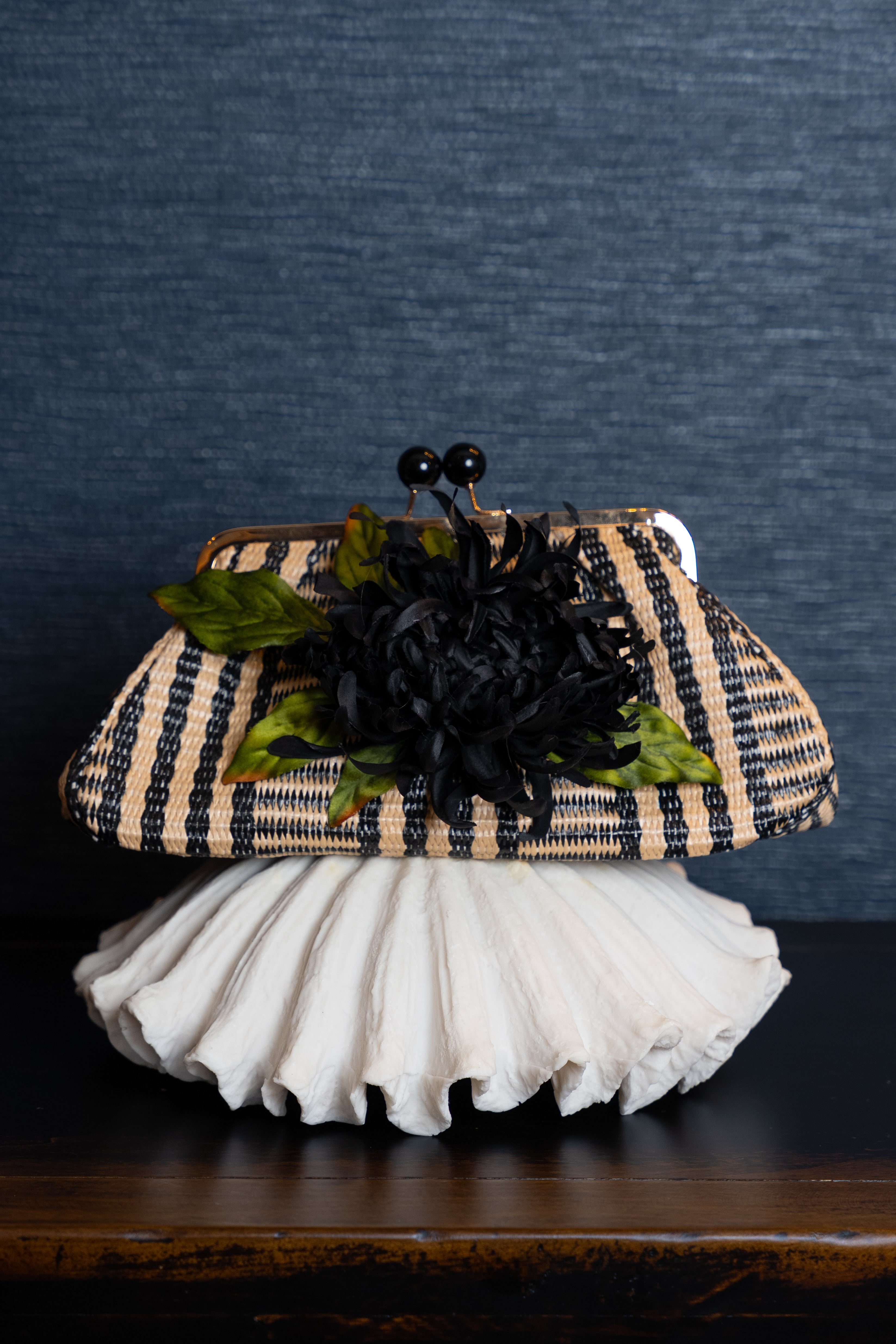 Midnight Bloom Clutch