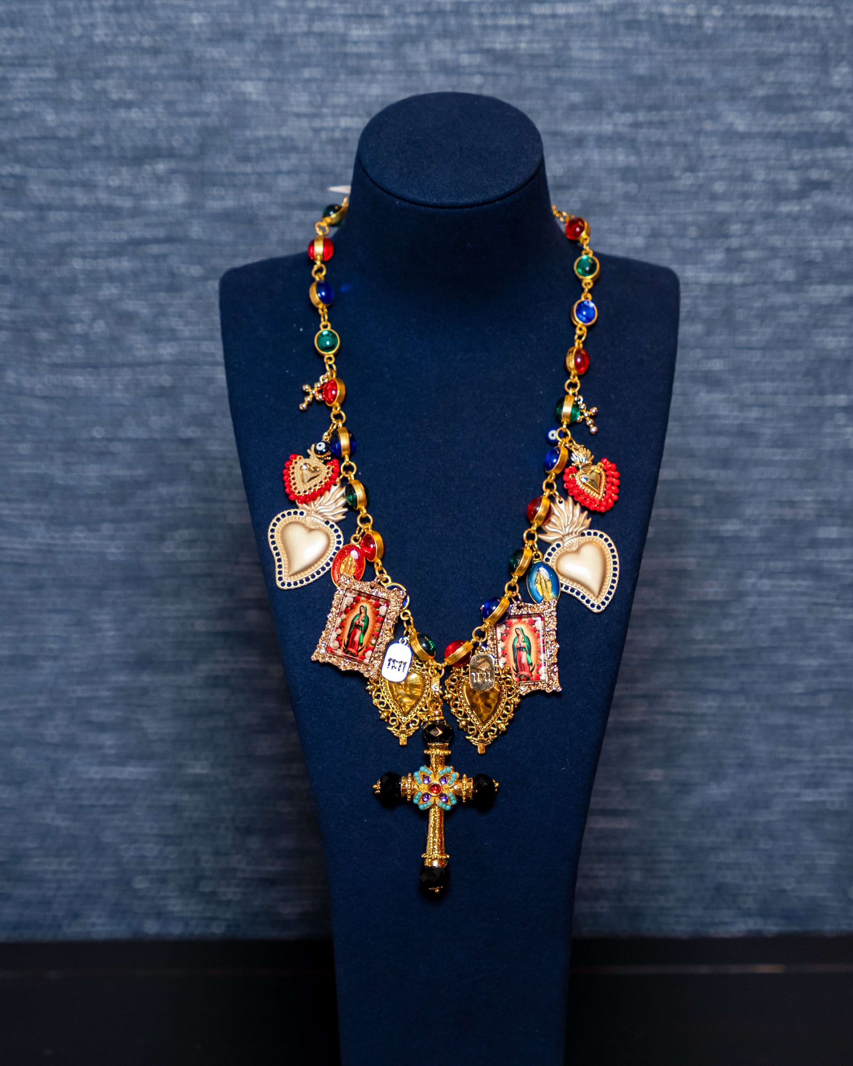 Guadalupe & Sacred Heart Devotional Necklace