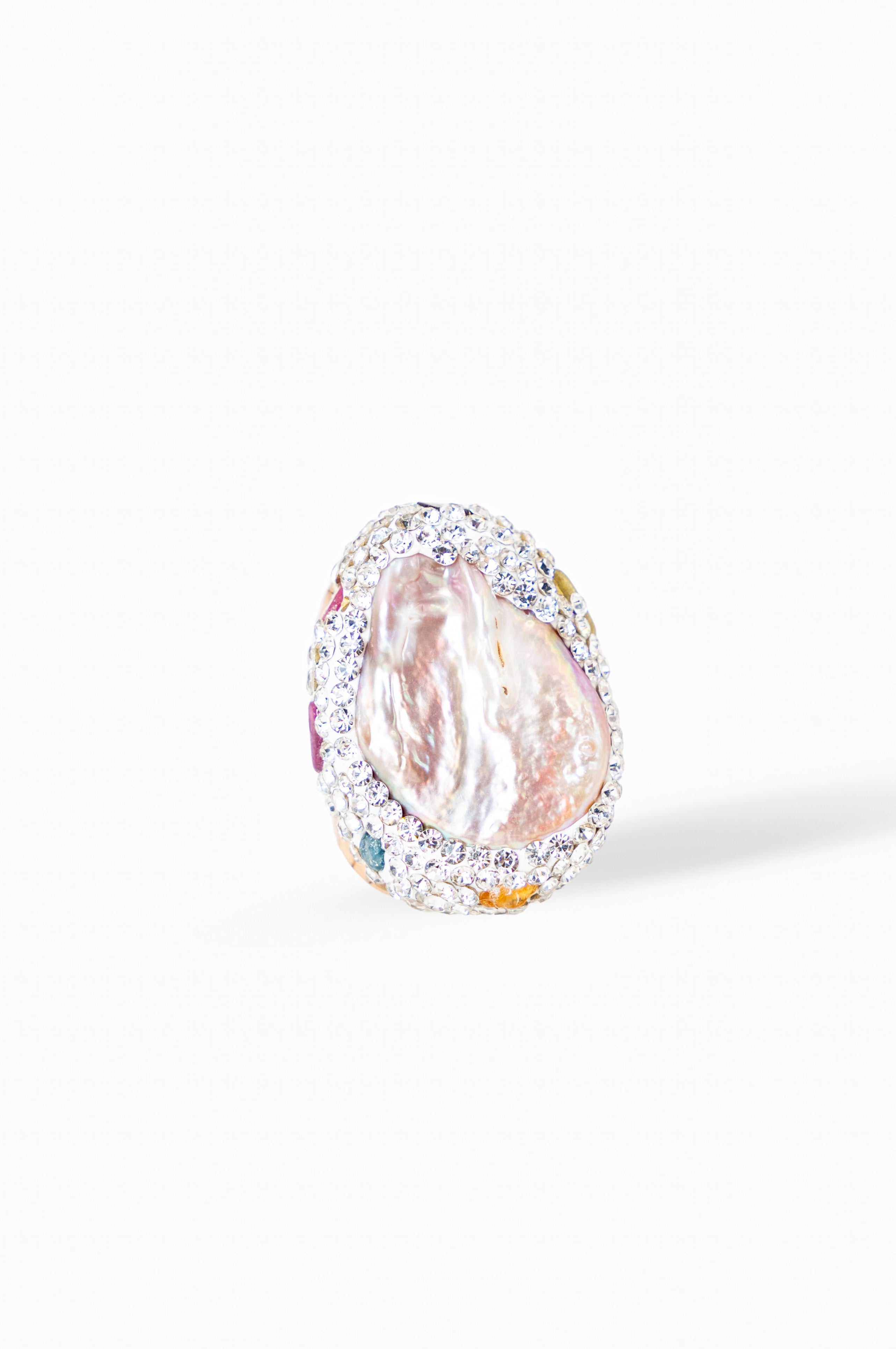 Baroque Adjustable Pearl Ring