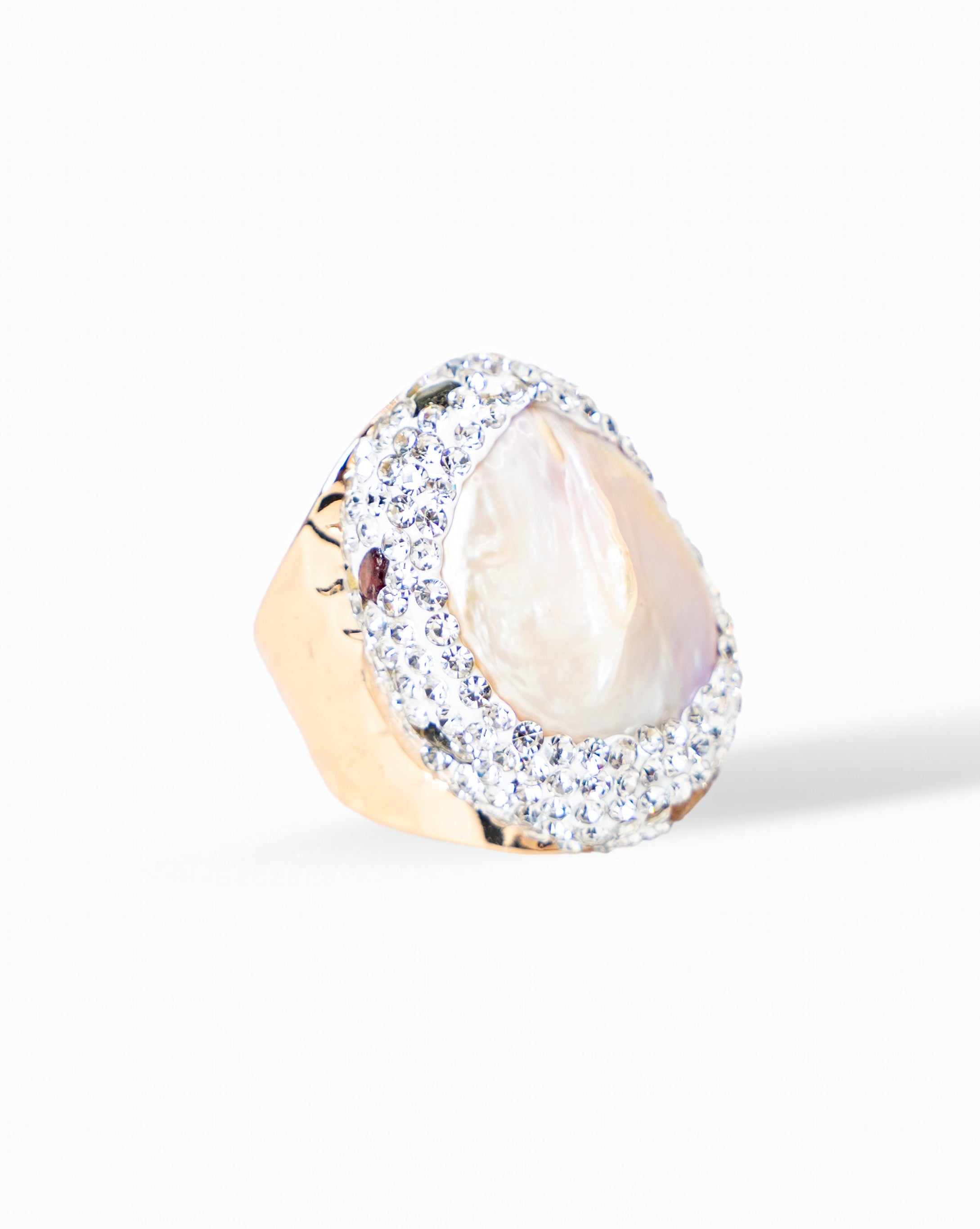 Baroque Adjustable Pearl Ring