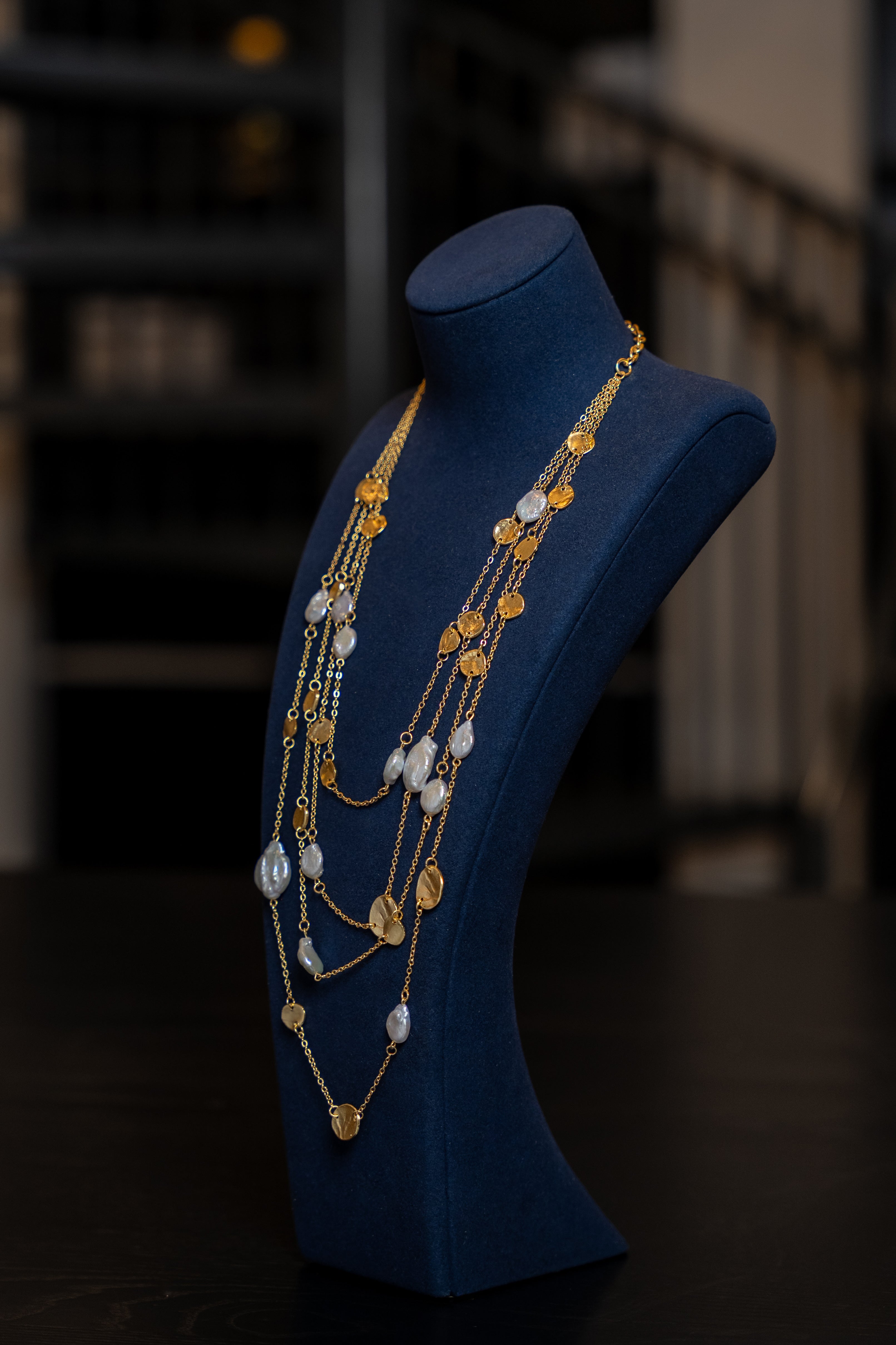 Pearl & Victory Coin Strand