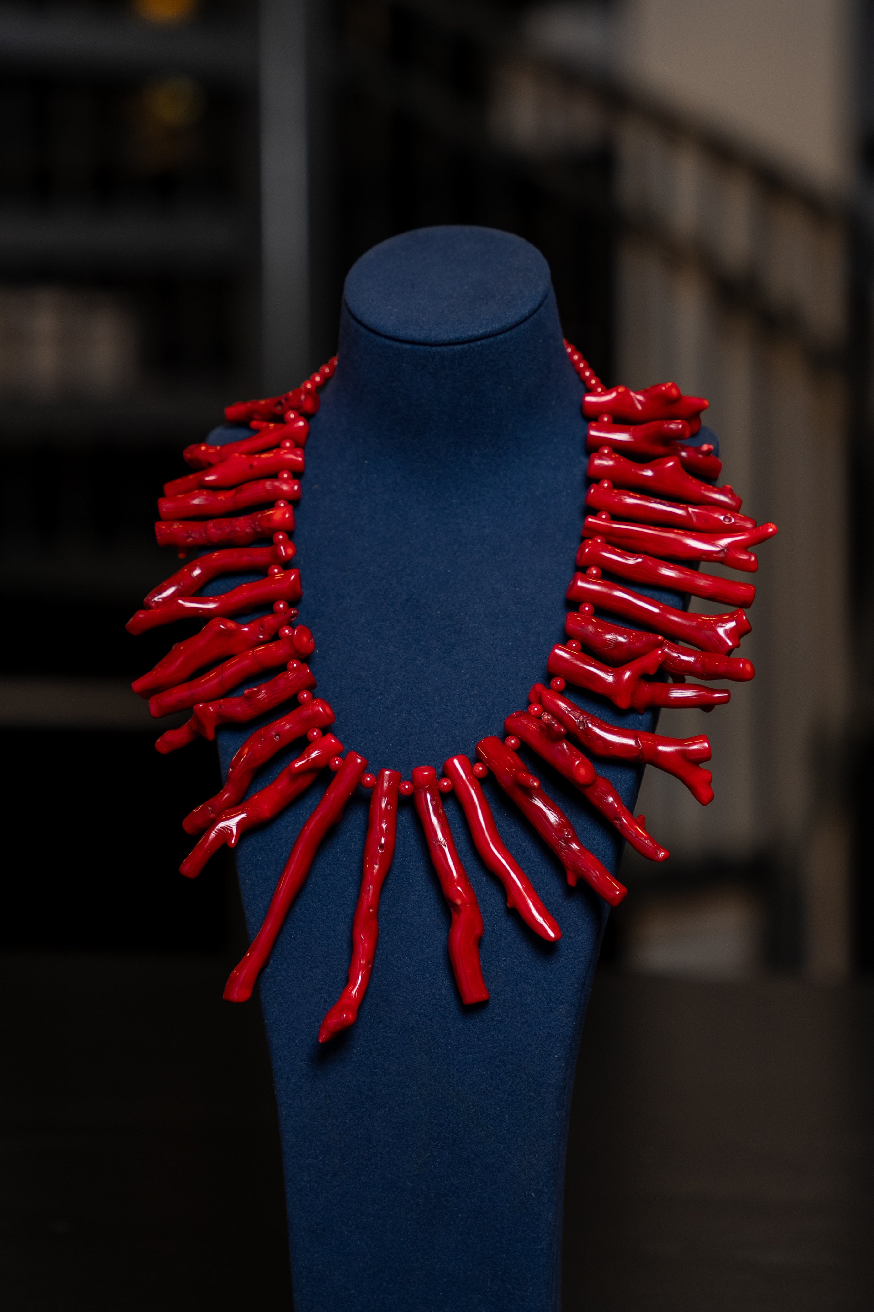 Scarlet Reef Collar Necklace