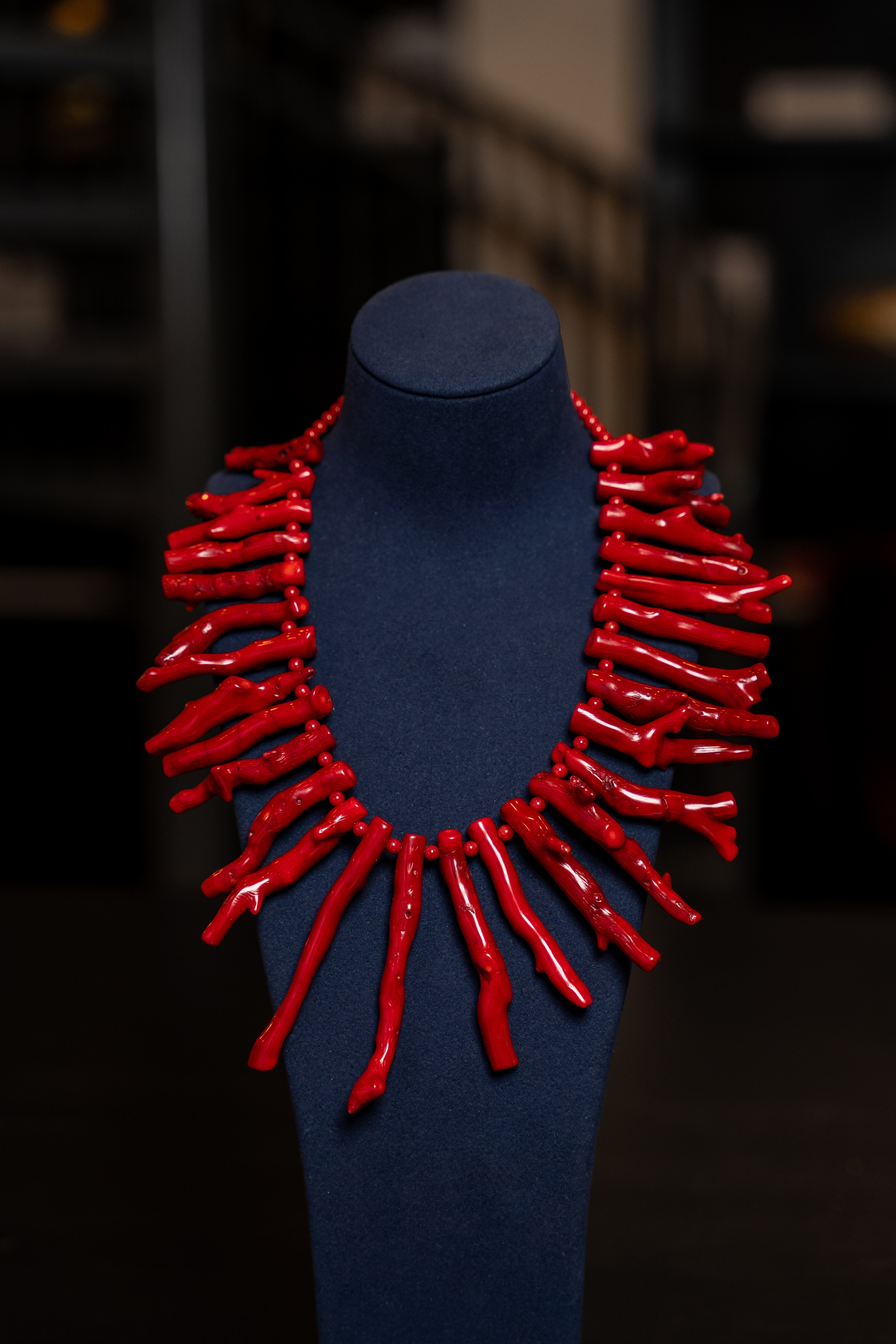 Scarlet Reef Collar Necklace