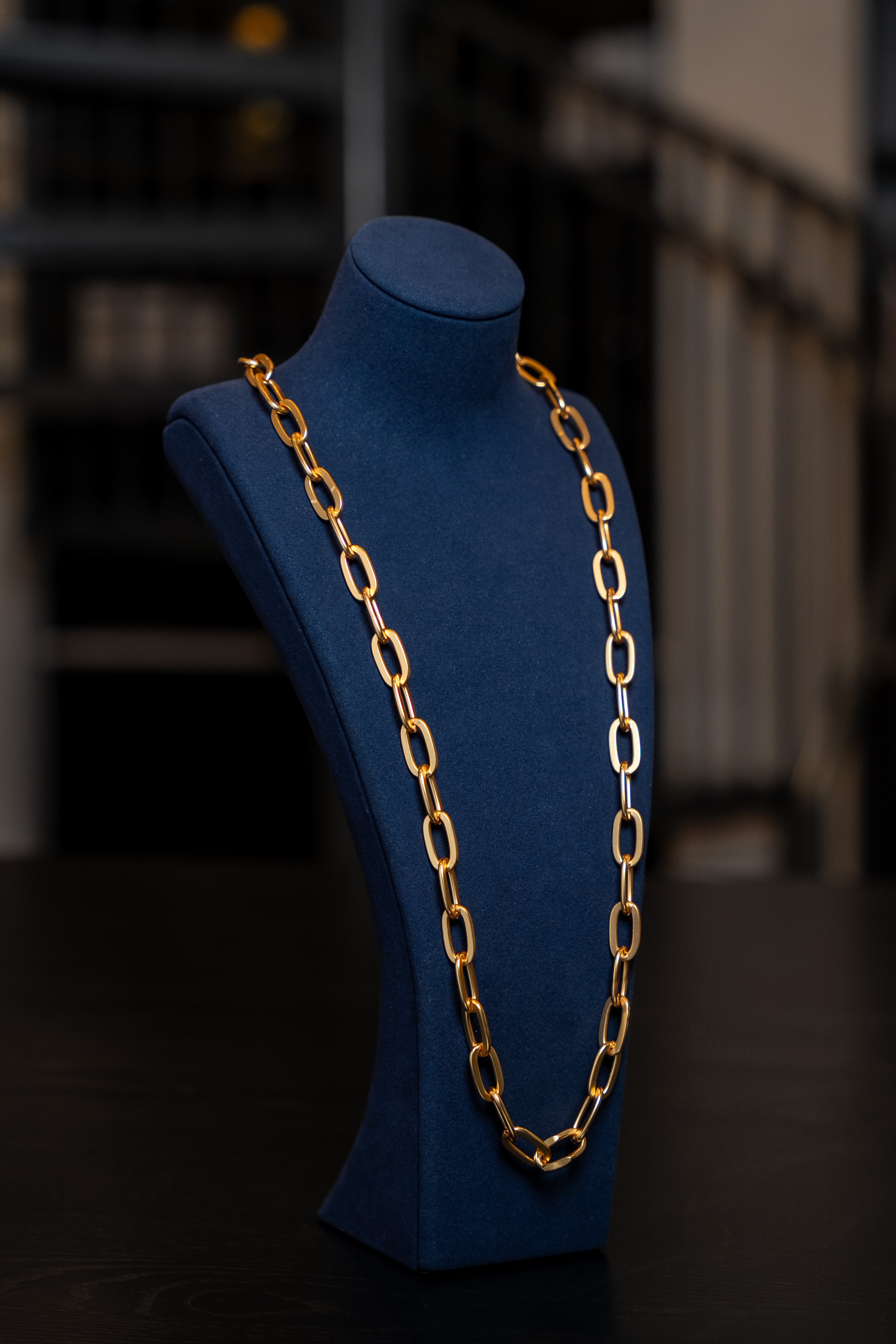 Classic Gold Link Chain Necklace