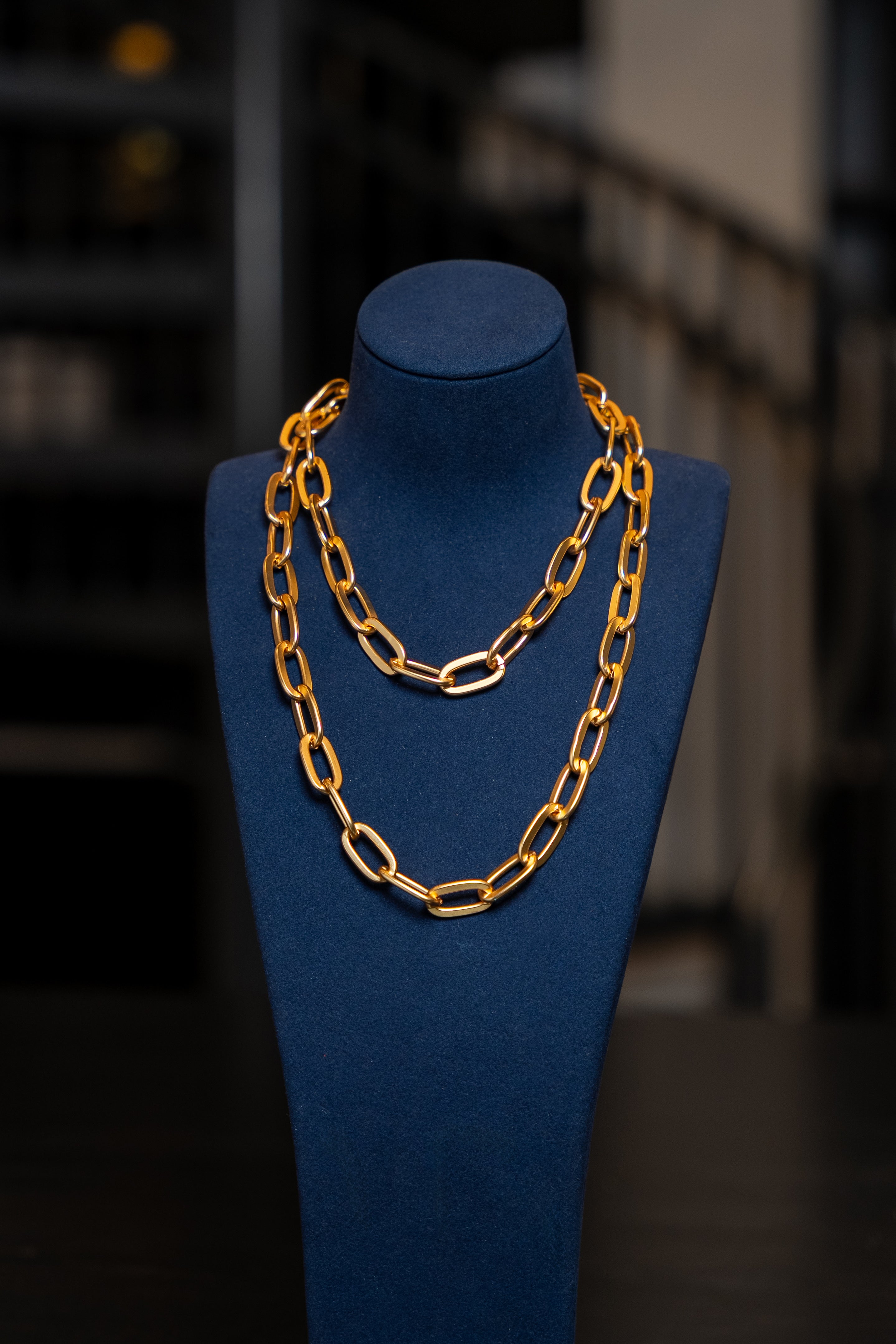 Classic Gold Link Chain Necklace
