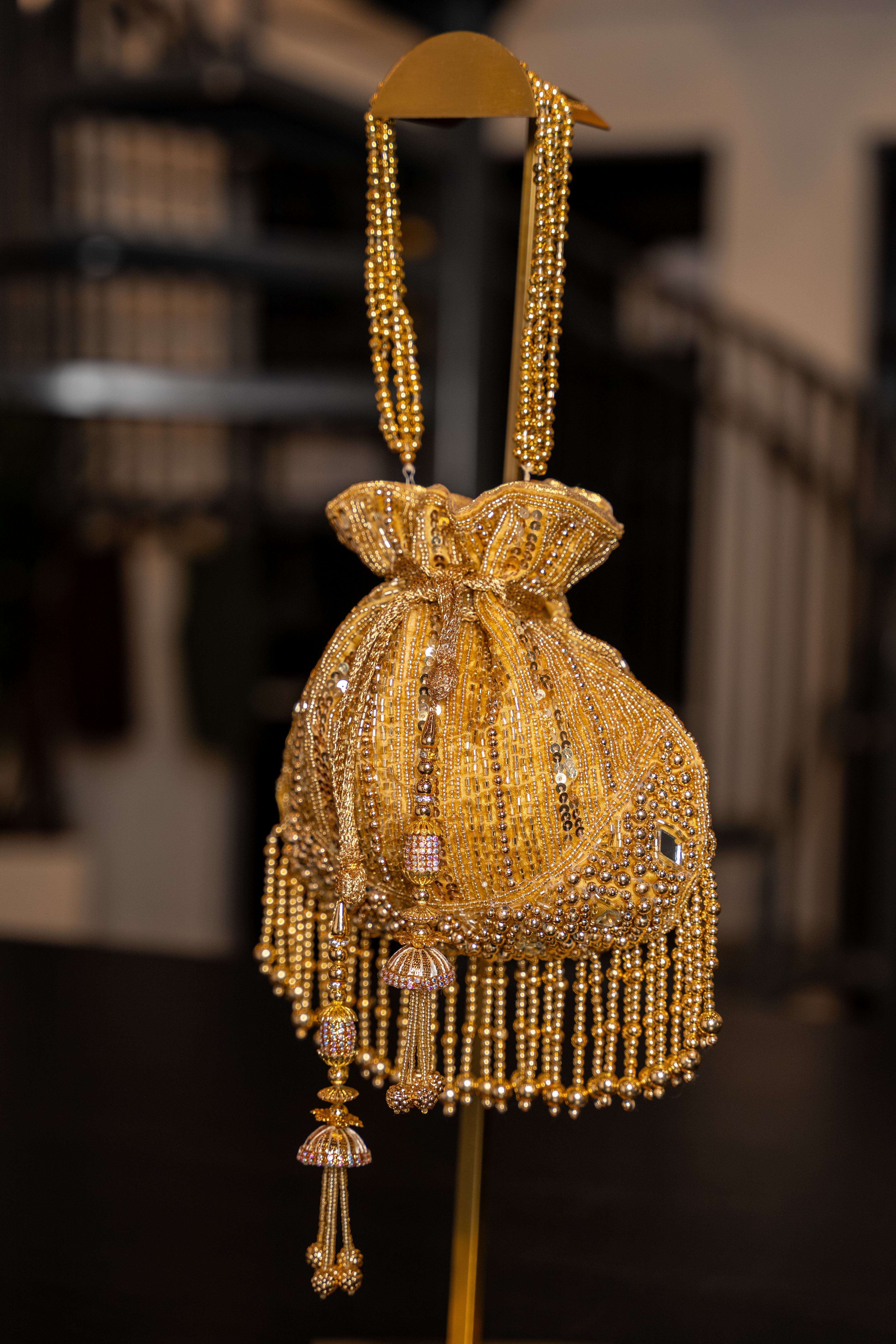 Golden Hour Fringe Potli