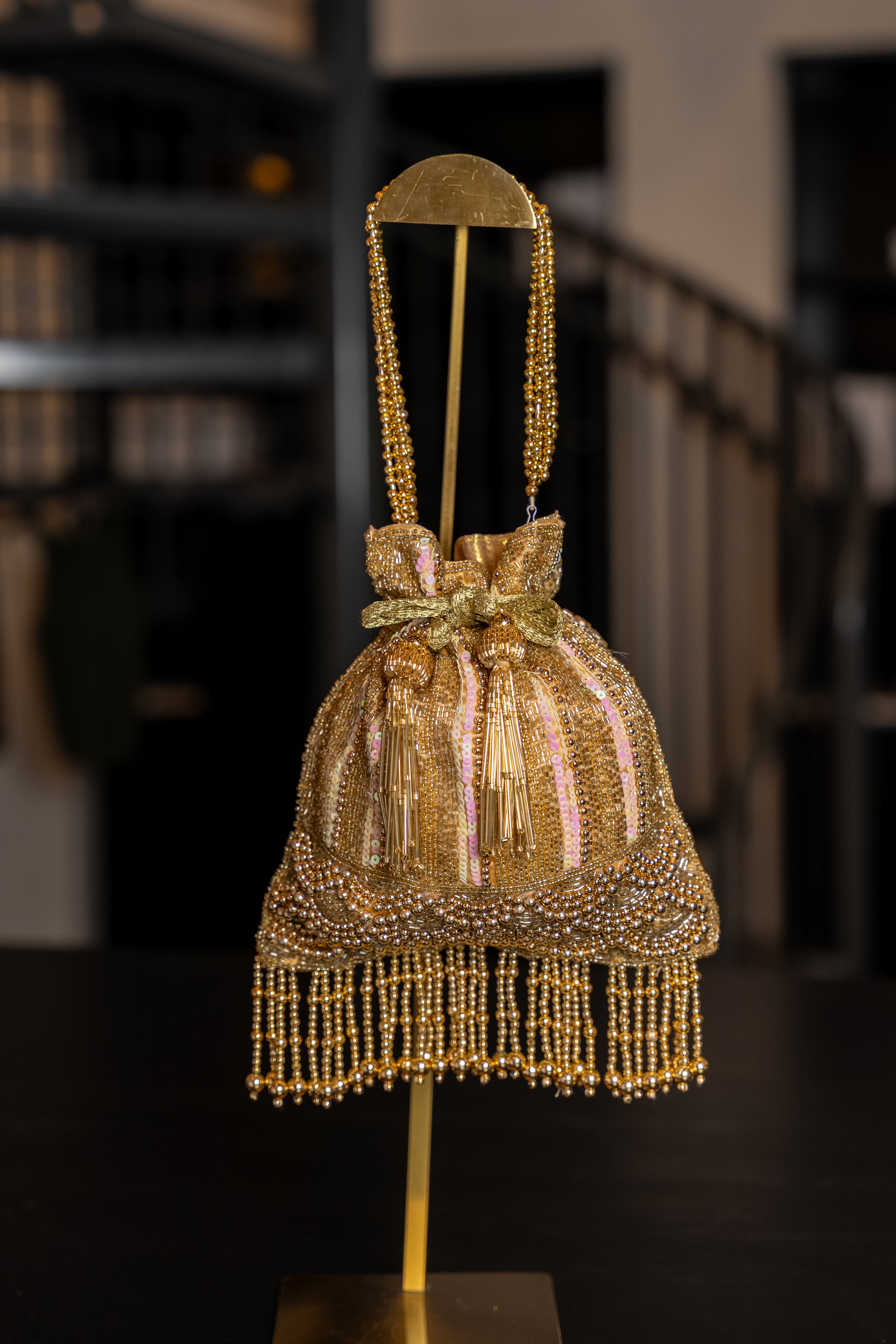 Pearl Cascade Potli Bag