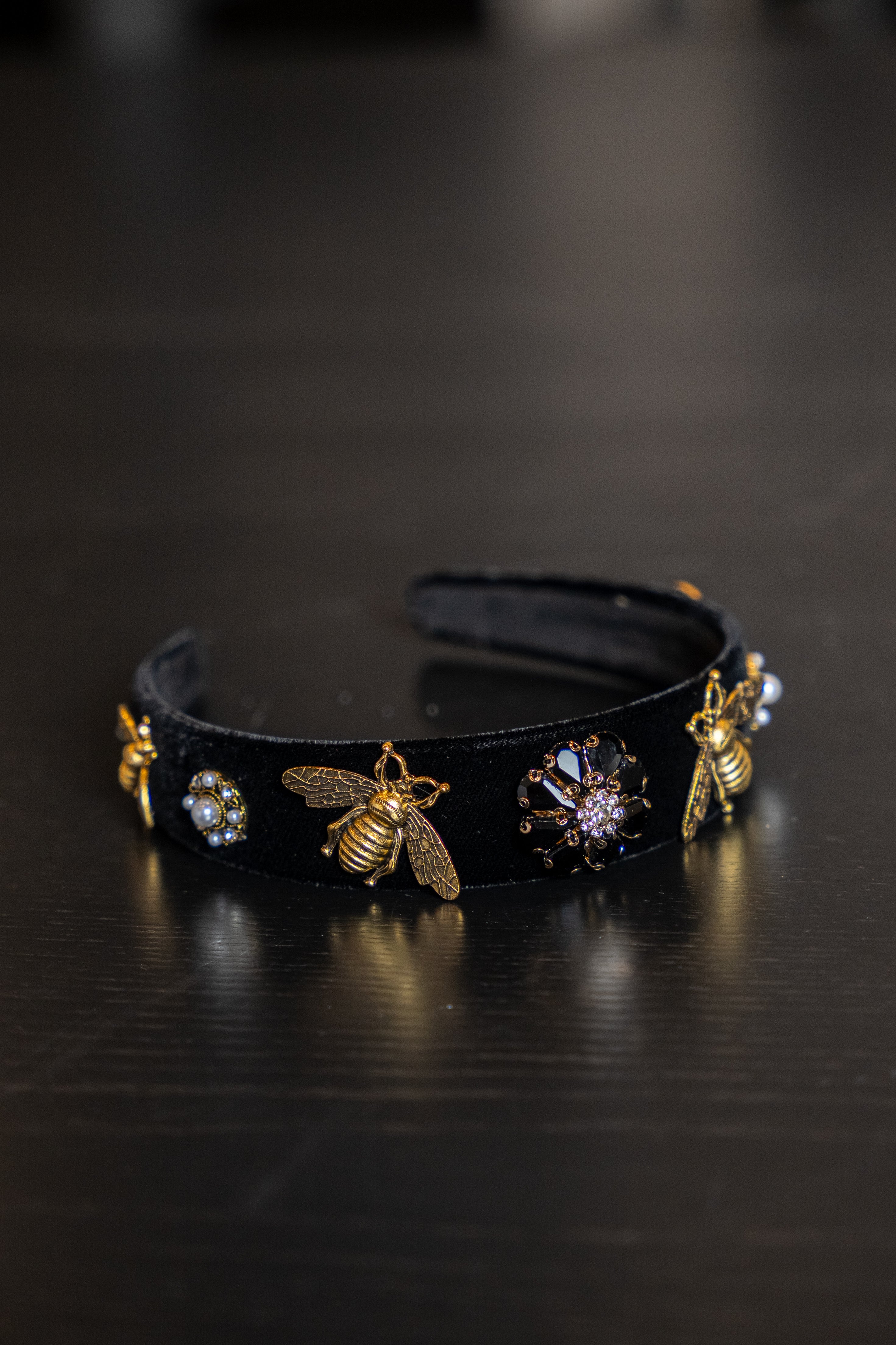 The Queen Bee Velvet Headband