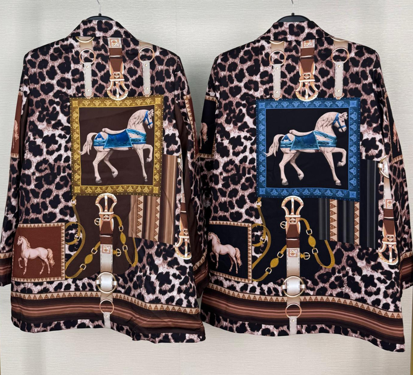 Equestrian Elegance Printed Jacket