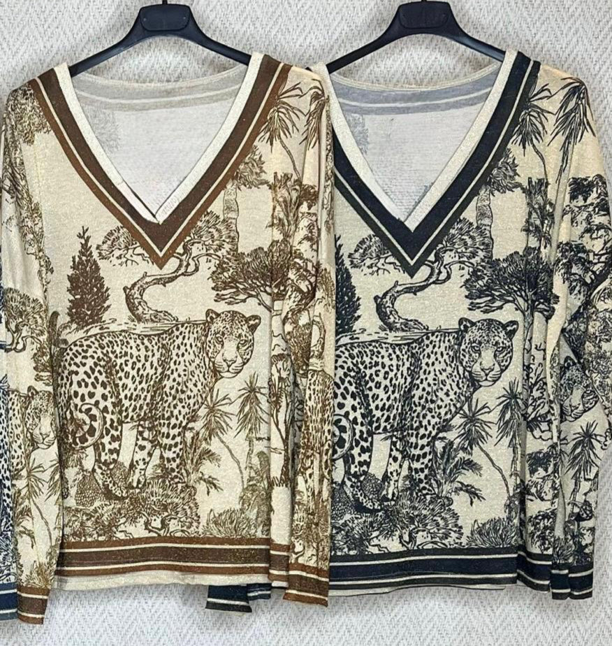 Safari Luxe V-Neck Sweater