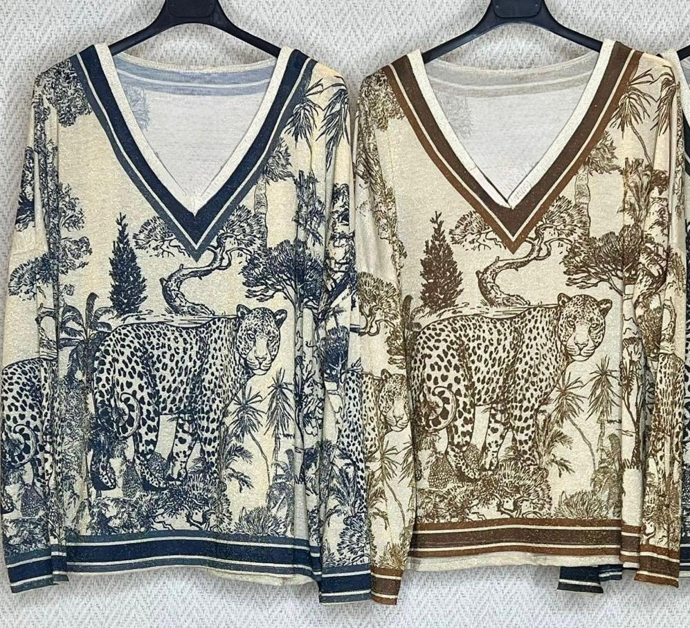 Safari Luxe V-Neck Sweater