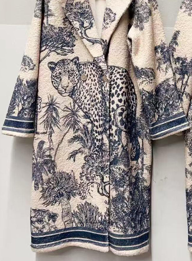 Safari Luxe Jacquard Coat