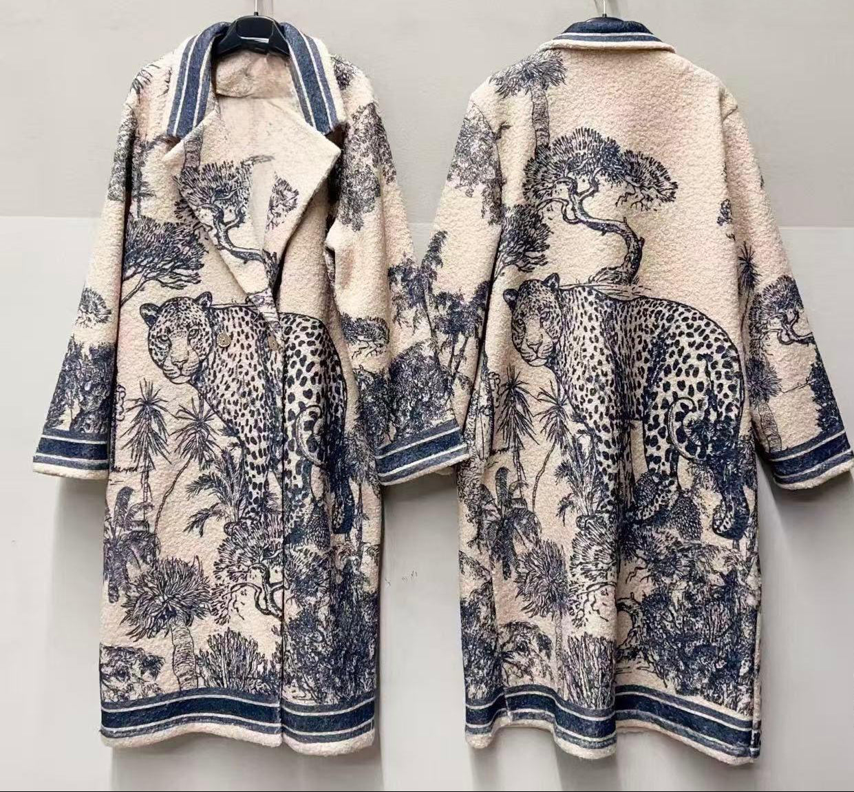 Safari Luxe Jacquard Coat